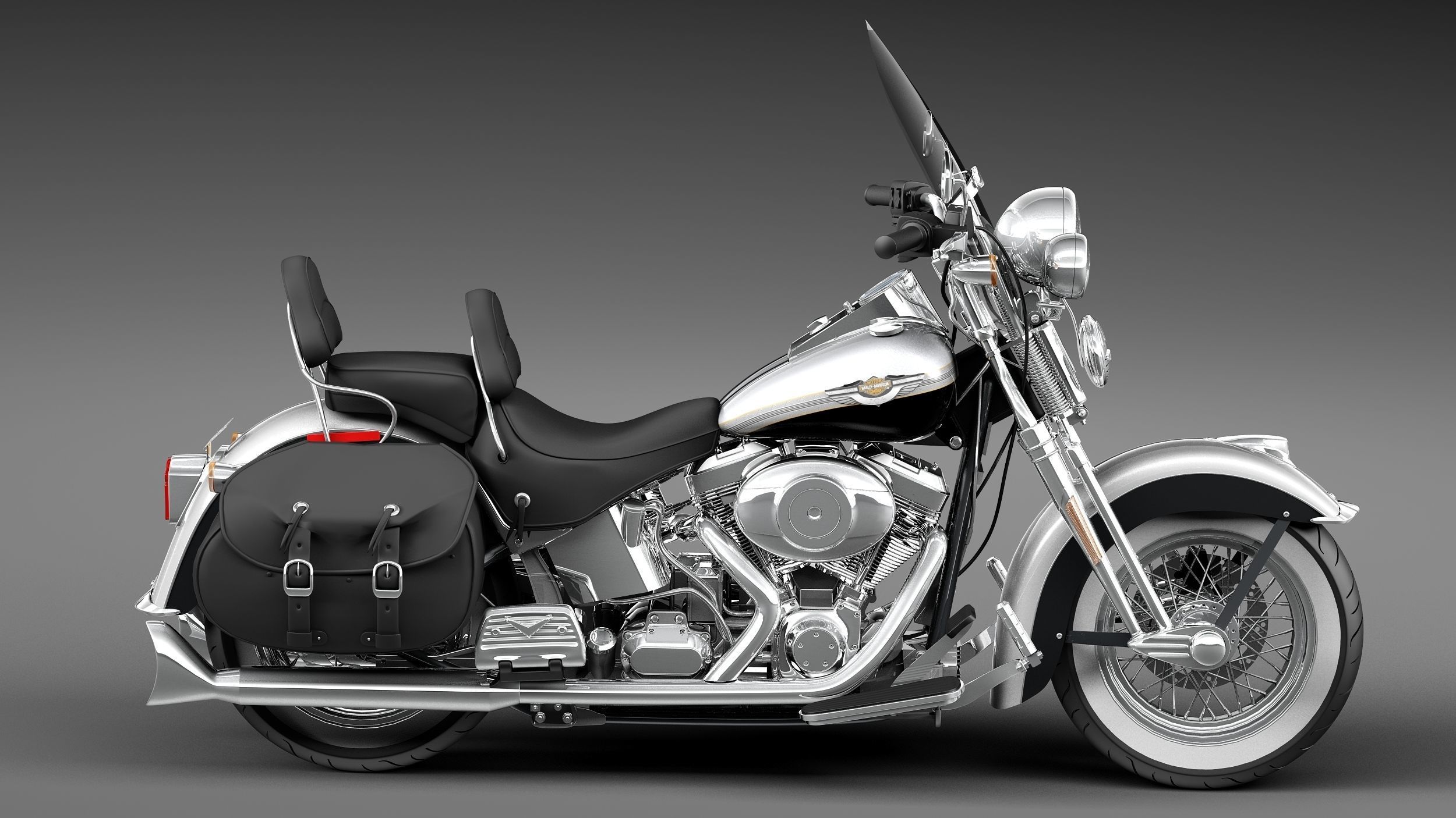 Harley-Davidson Springer FLSTS Heritage 2013 3D model_6