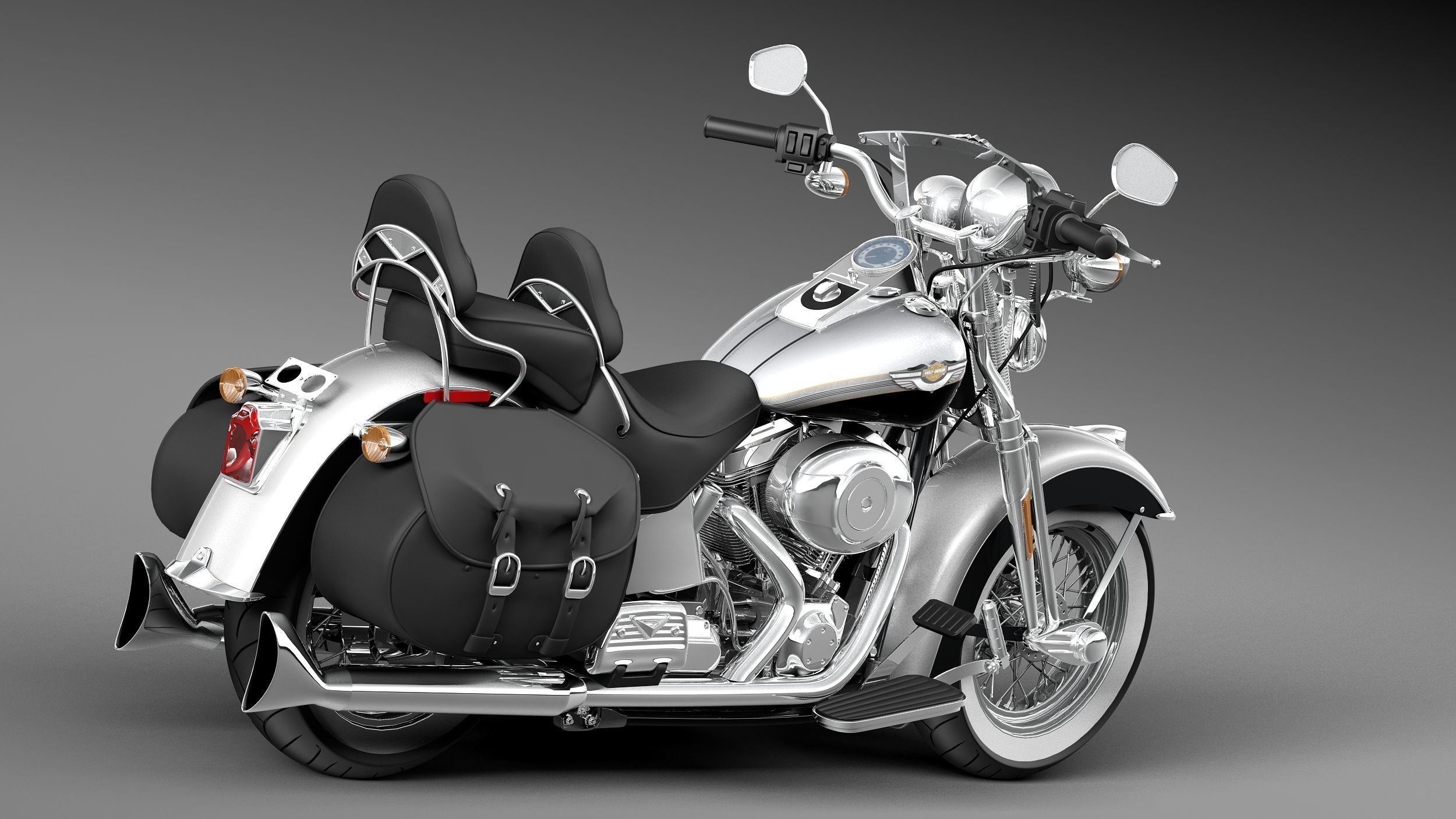 Harley-Davidson Springer FLSTS Heritage 2013 3D model_4