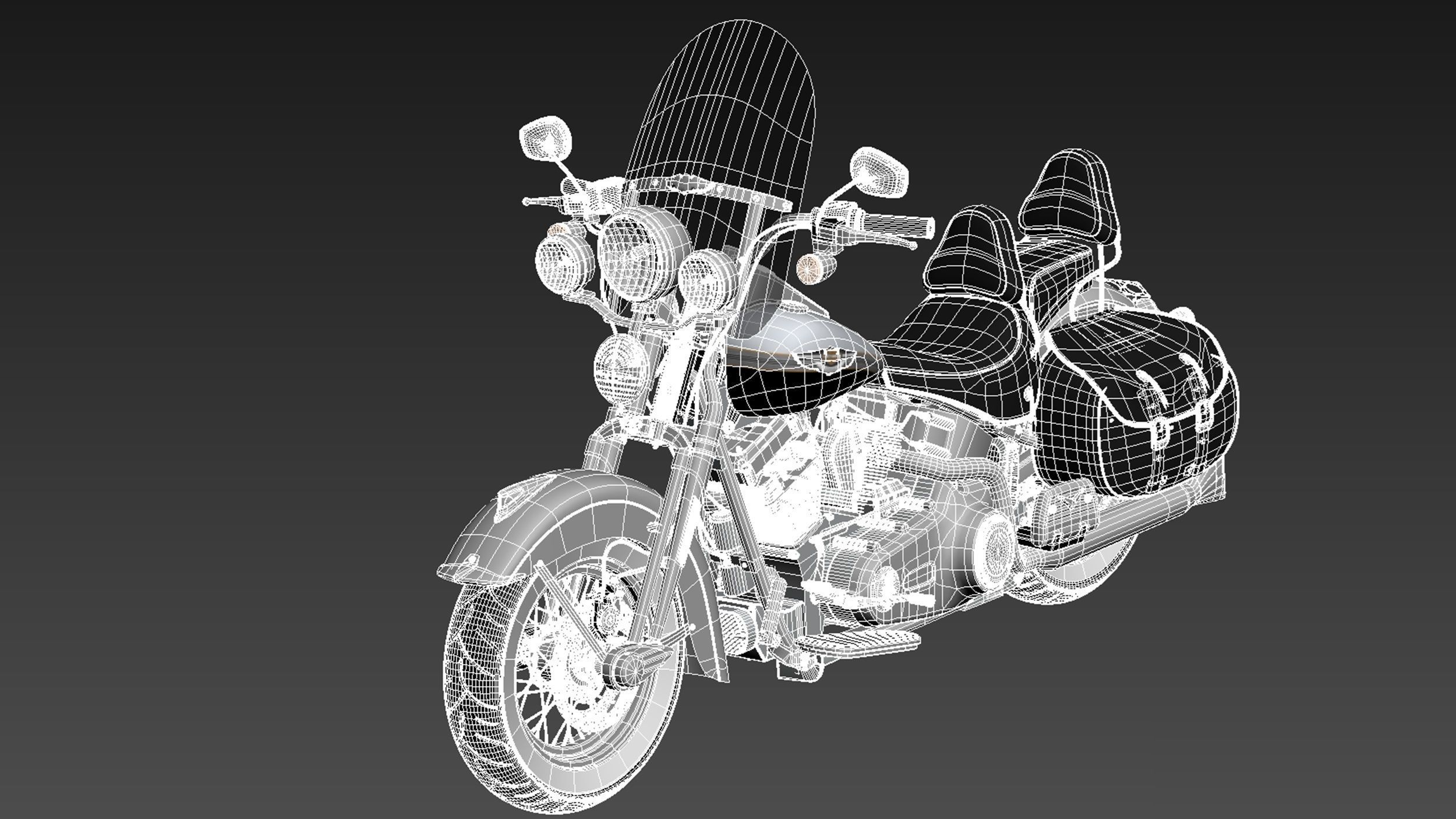 Harley-Davidson Springer FLSTS Heritage 2013 3D model_16