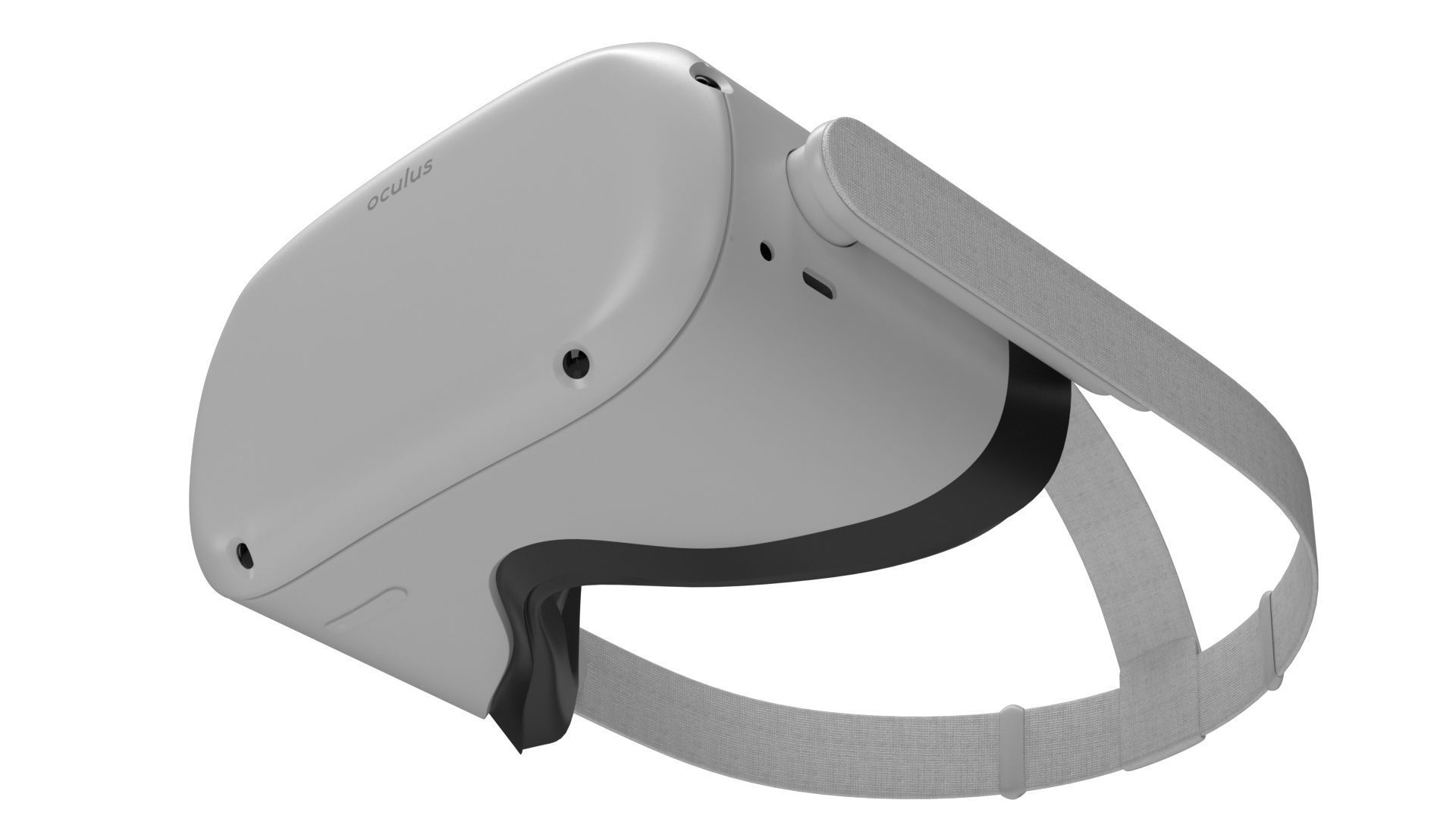Oculus Quest 2 with Controllers 3D model_15