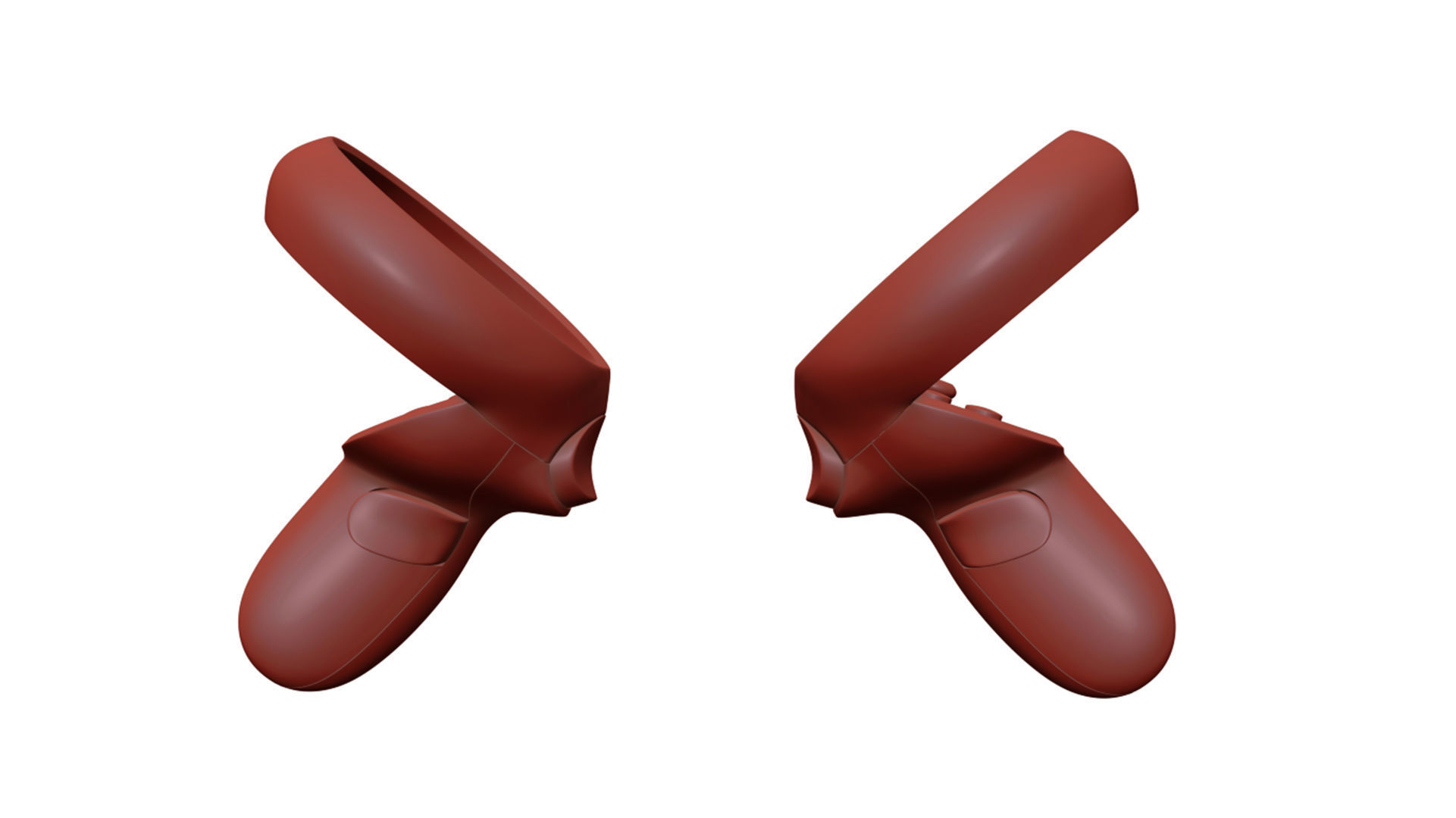 Oculus Quest 2 with Controllers 3D model_39