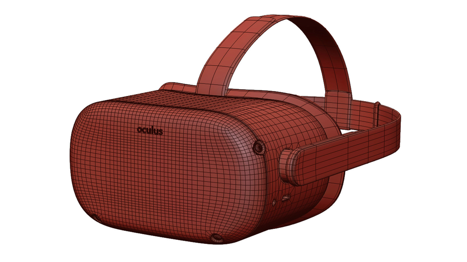 Oculus Quest 2 with Controllers 3D model_19