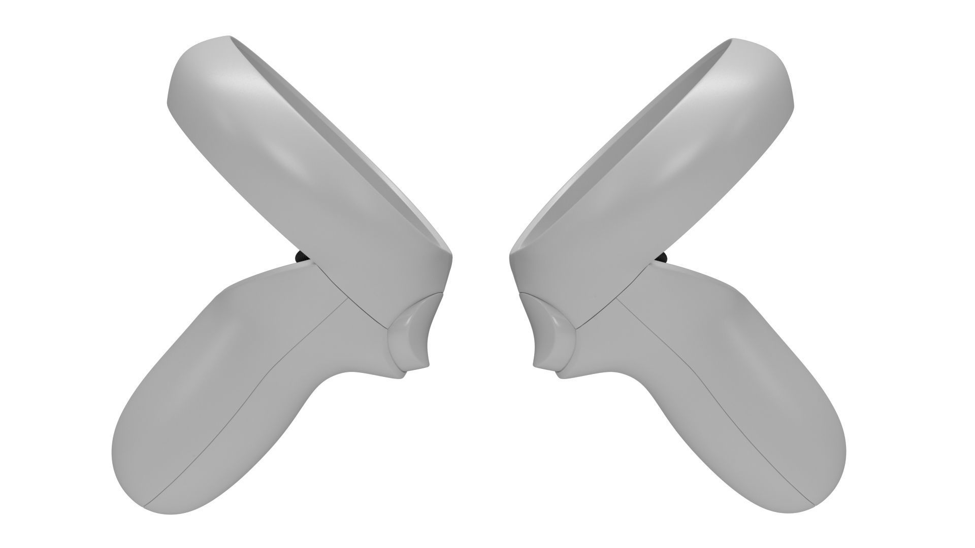 Oculus Quest 2 with Controllers 3D model_27