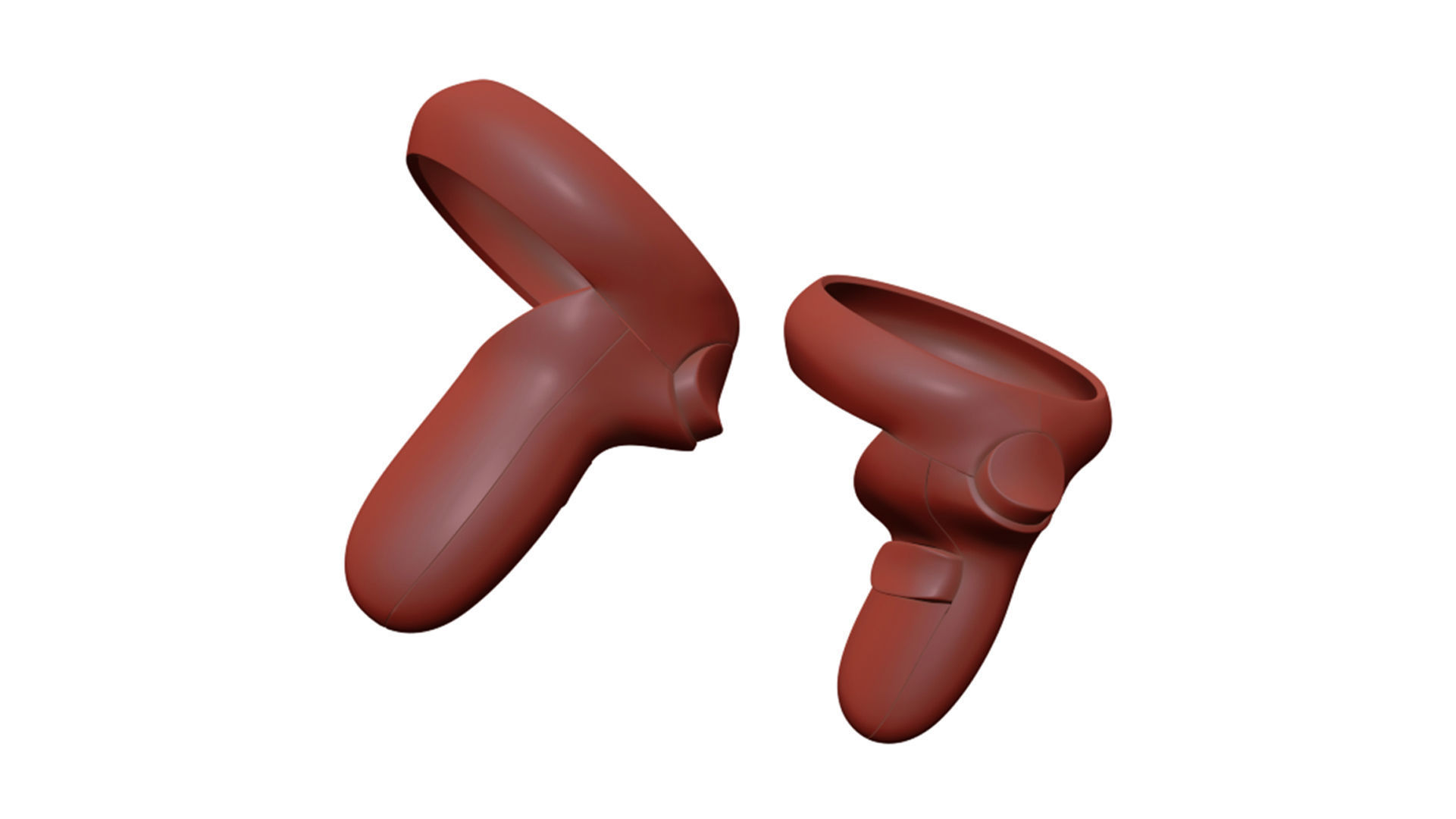 Oculus Quest 2 with Controllers 3D model_43