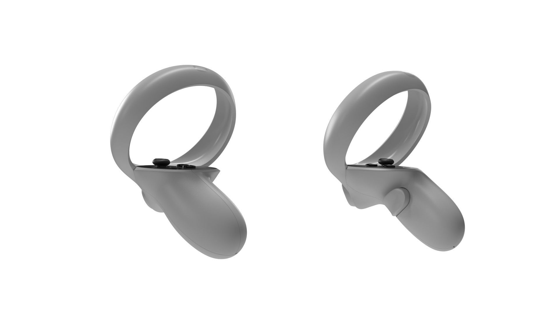 Oculus Quest 2 with Controllers 3D model_35