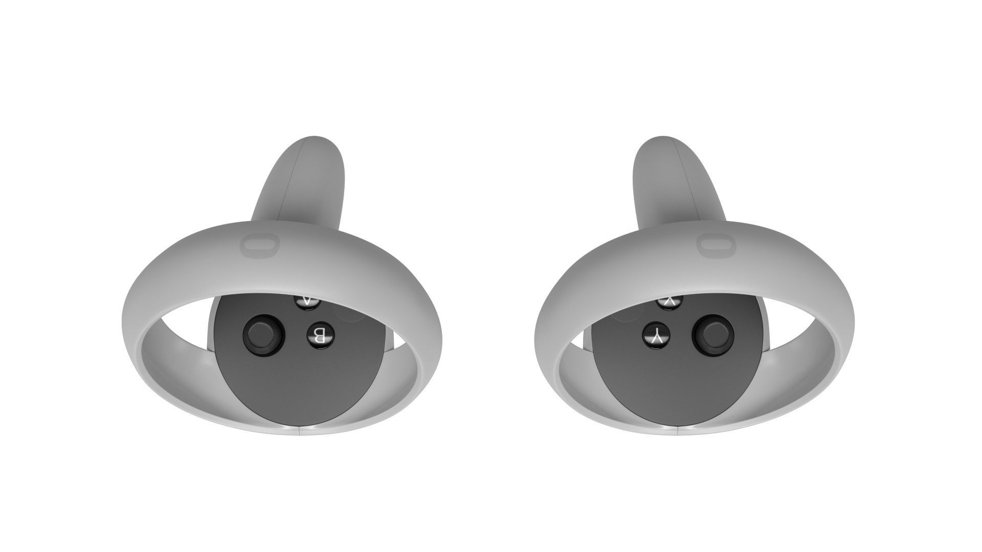 Oculus Quest 2 with Controllers 3D model_31