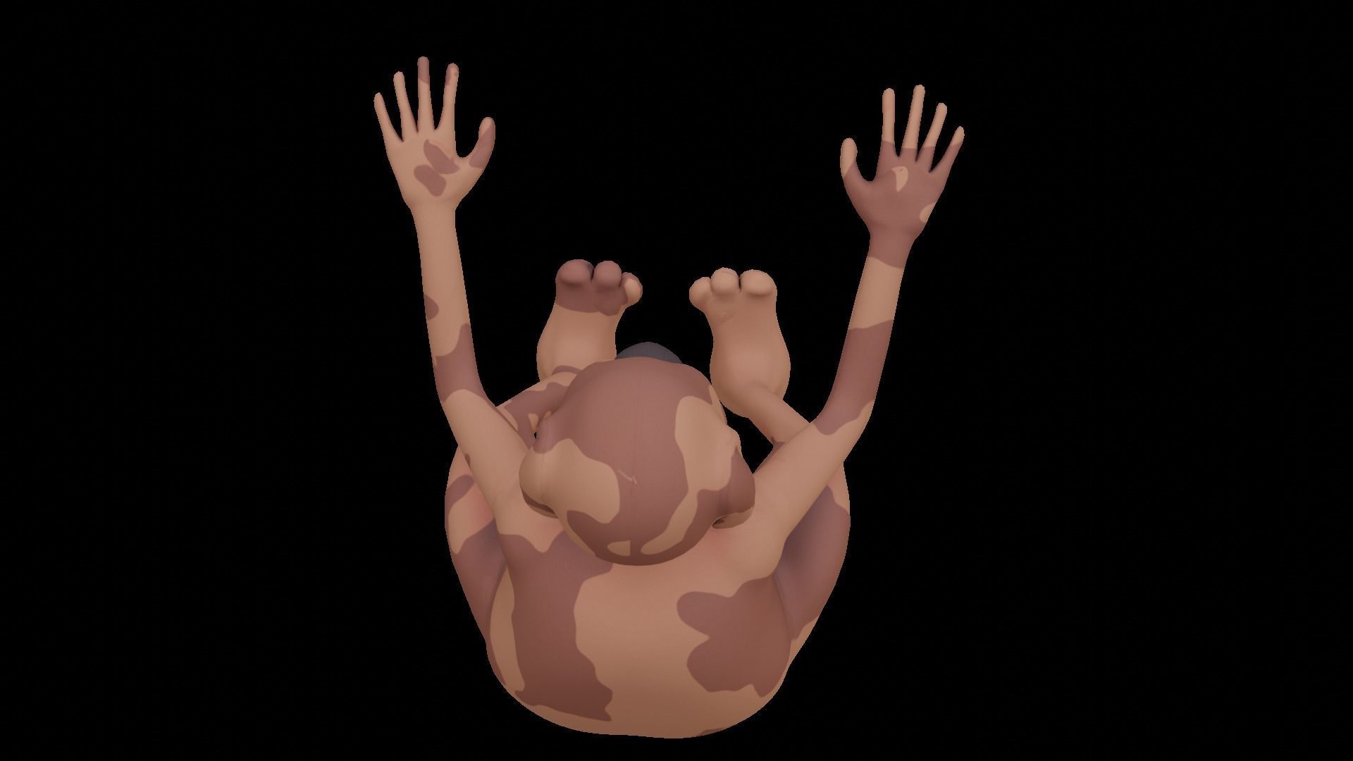 cute dog Low-poly 3D model_4