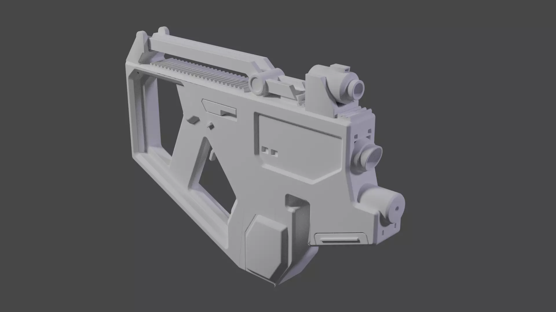 Sci-Fi Gun Free 3D model_0
