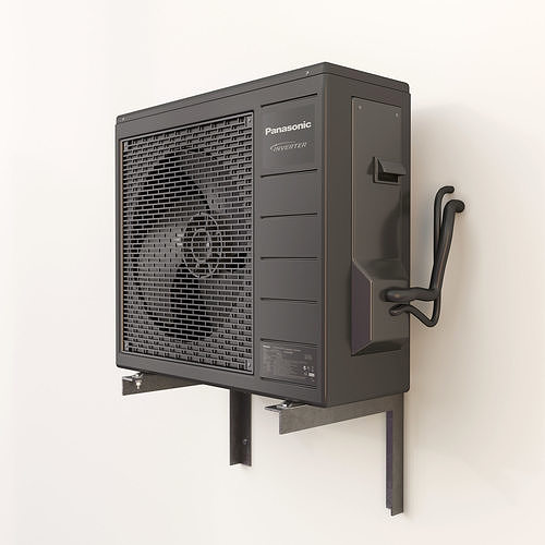 Panasonic Air Conditioning Outdoor Unit for black facades  3D model