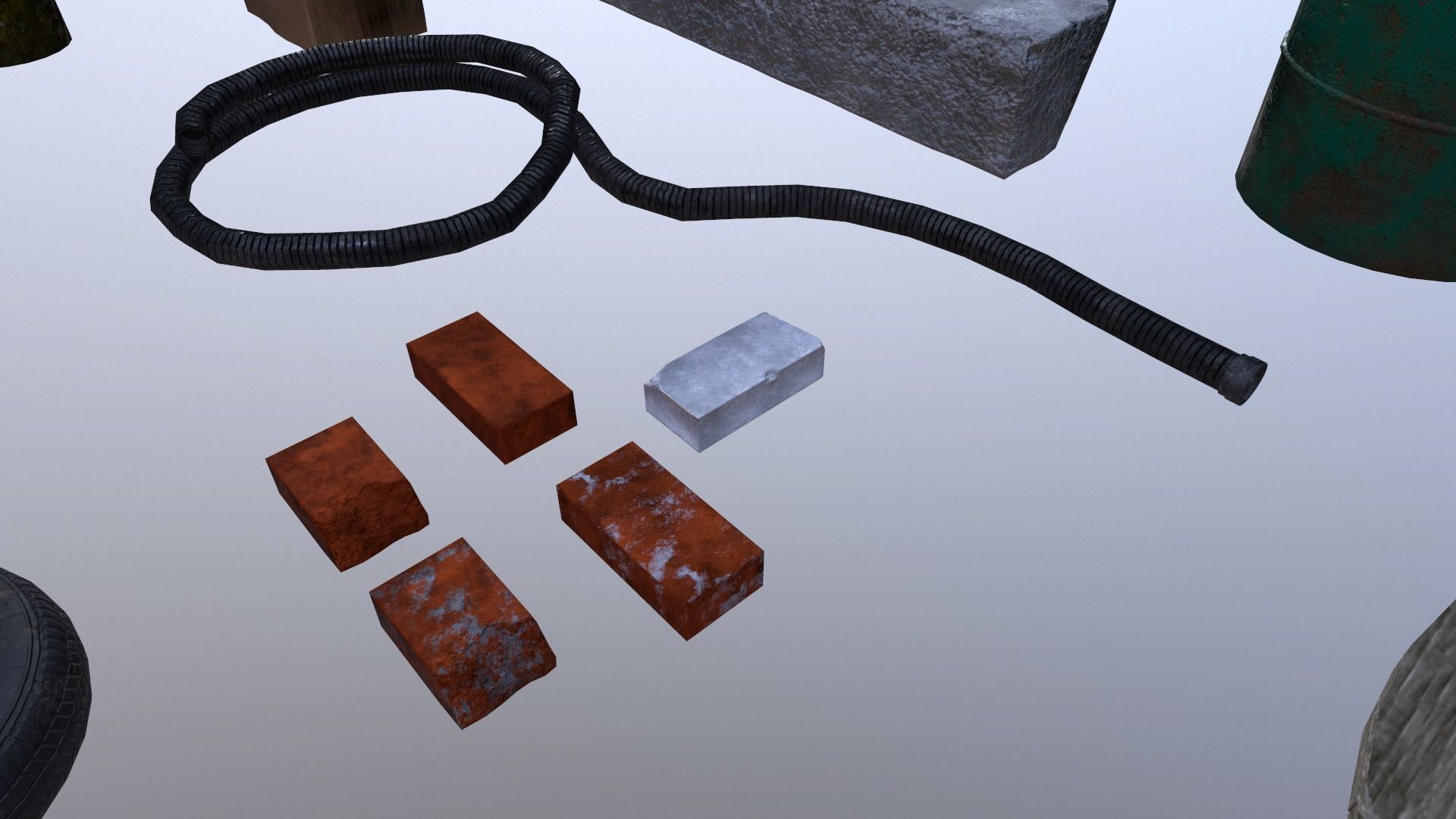 Industrial props pack Low-poly 3D model_12
