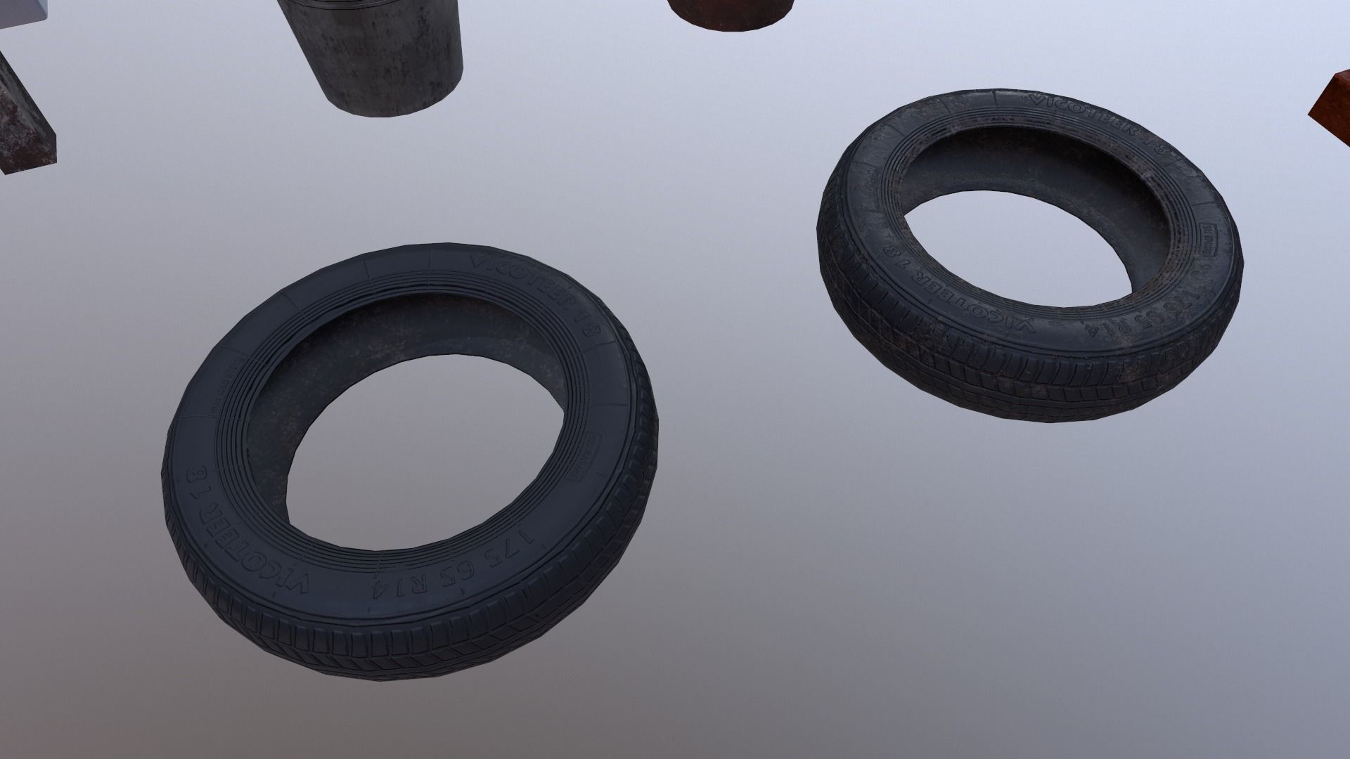 Industrial props pack Low-poly 3D model_16