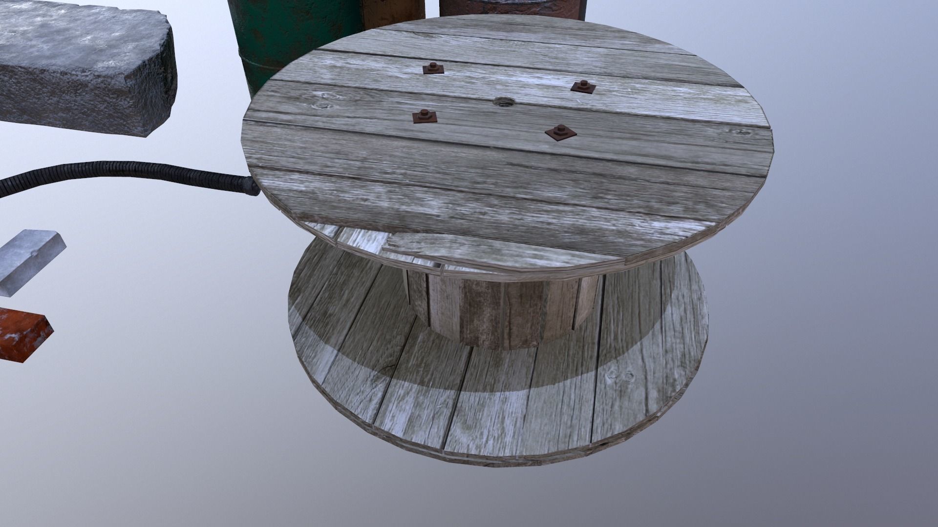 Industrial props pack Low-poly 3D model_15