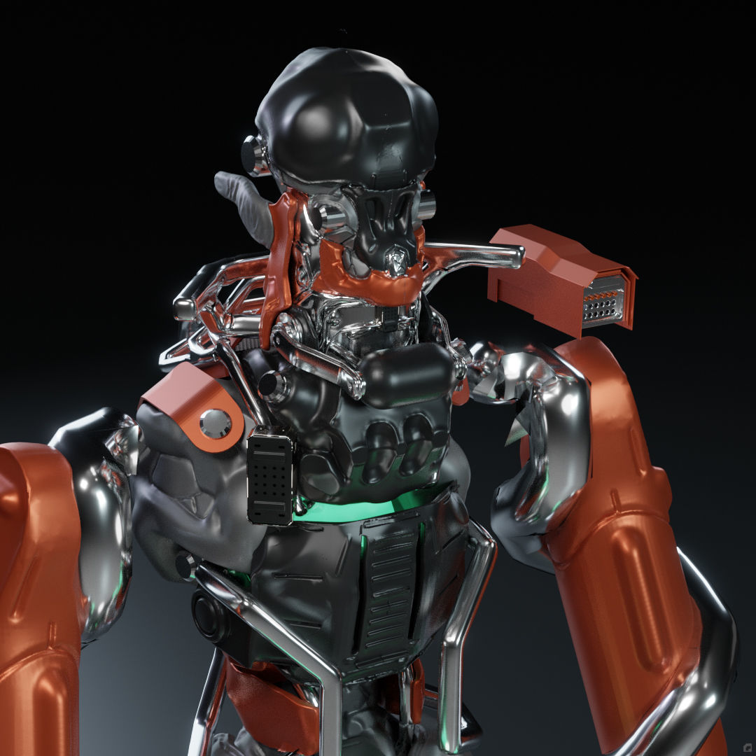 Organic Mech Free 3D model_1