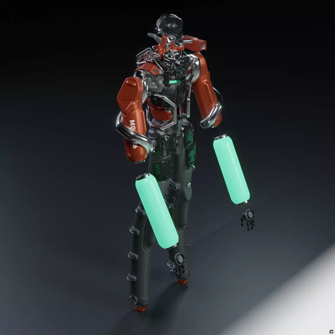 Organic Mech Free 3D model_0