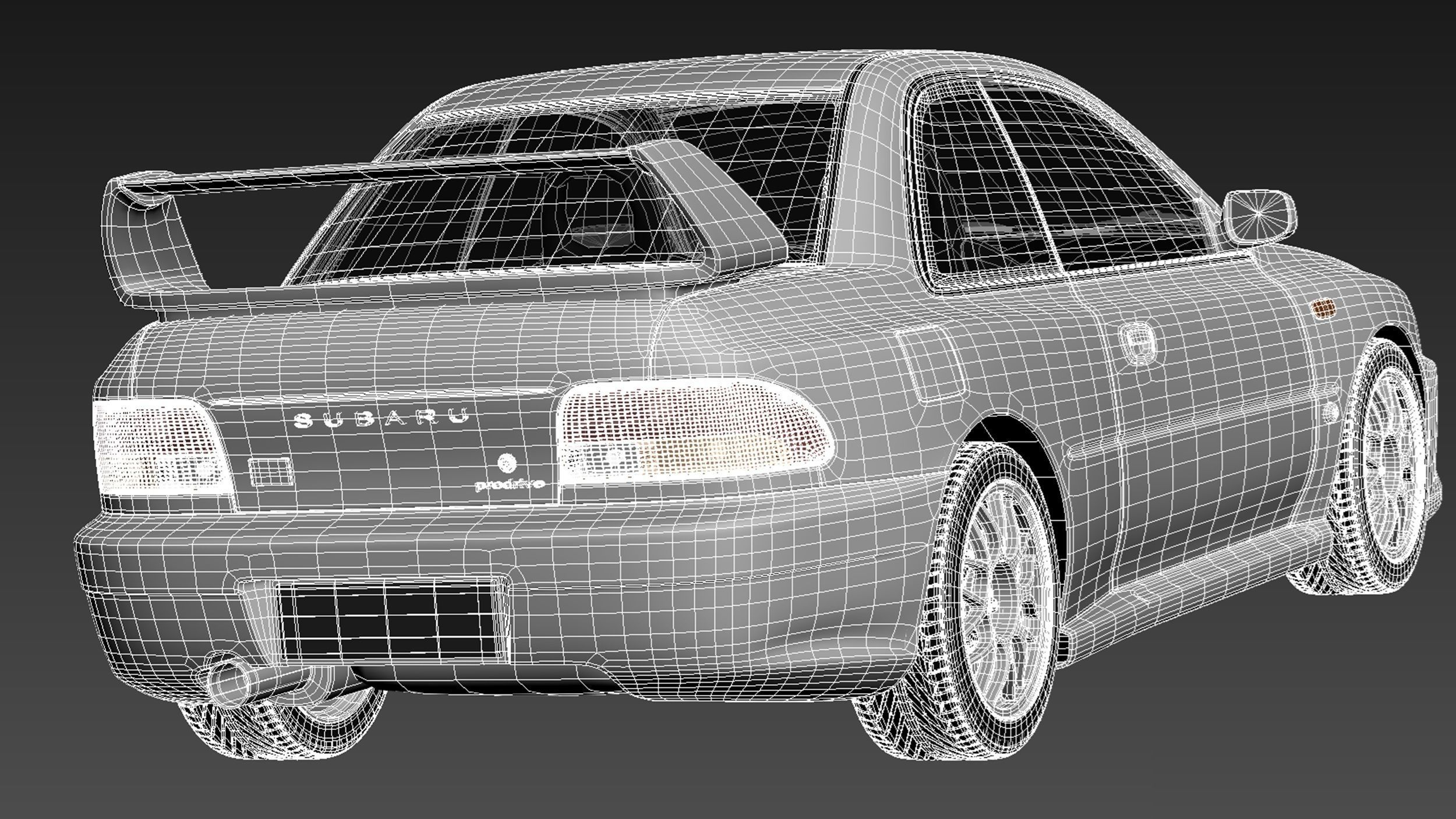 Subaru Impreza STi 22b 1993-2000 3D model_17