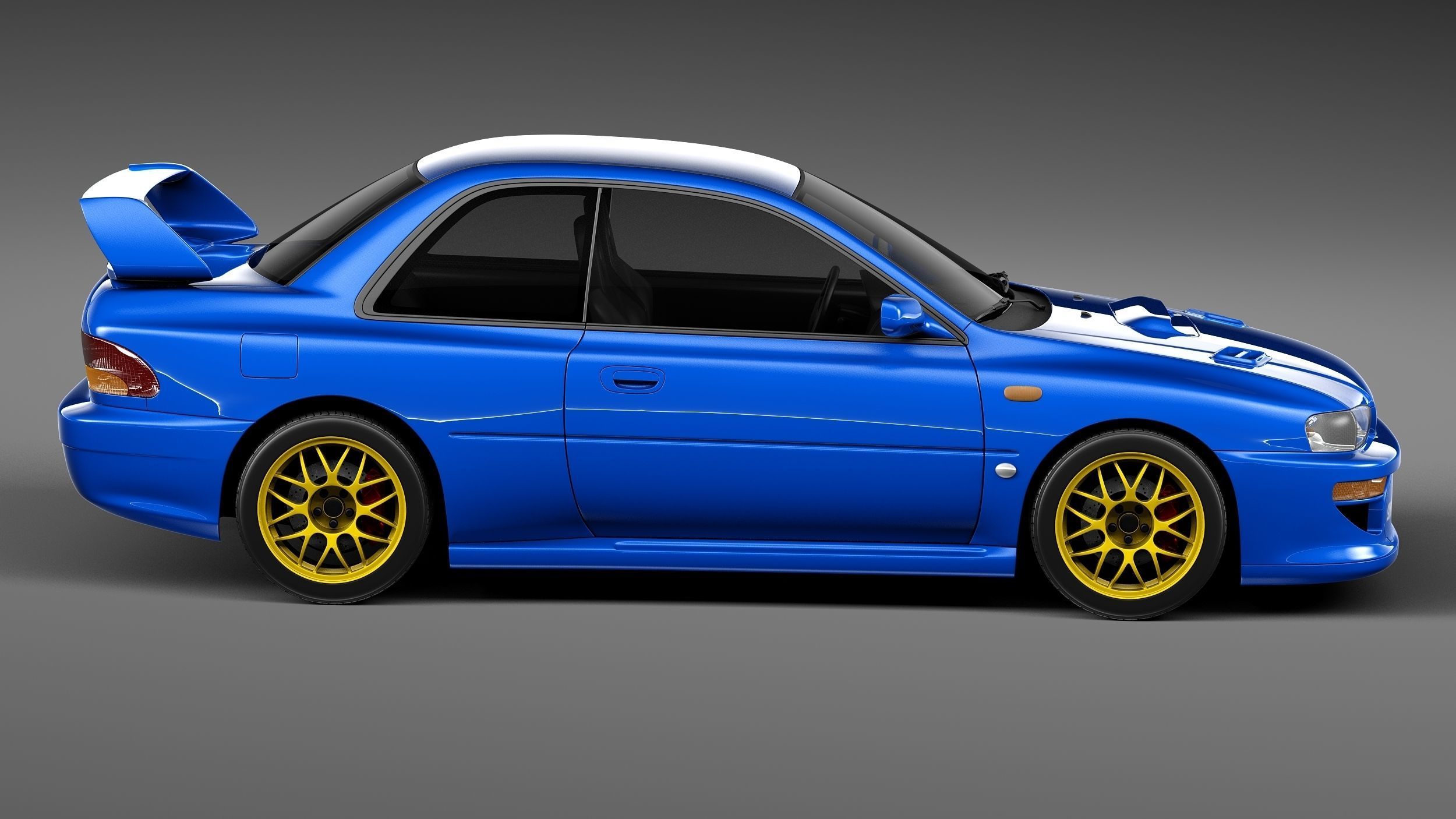 Subaru Impreza STi 22b 1993-2000 3D model_6