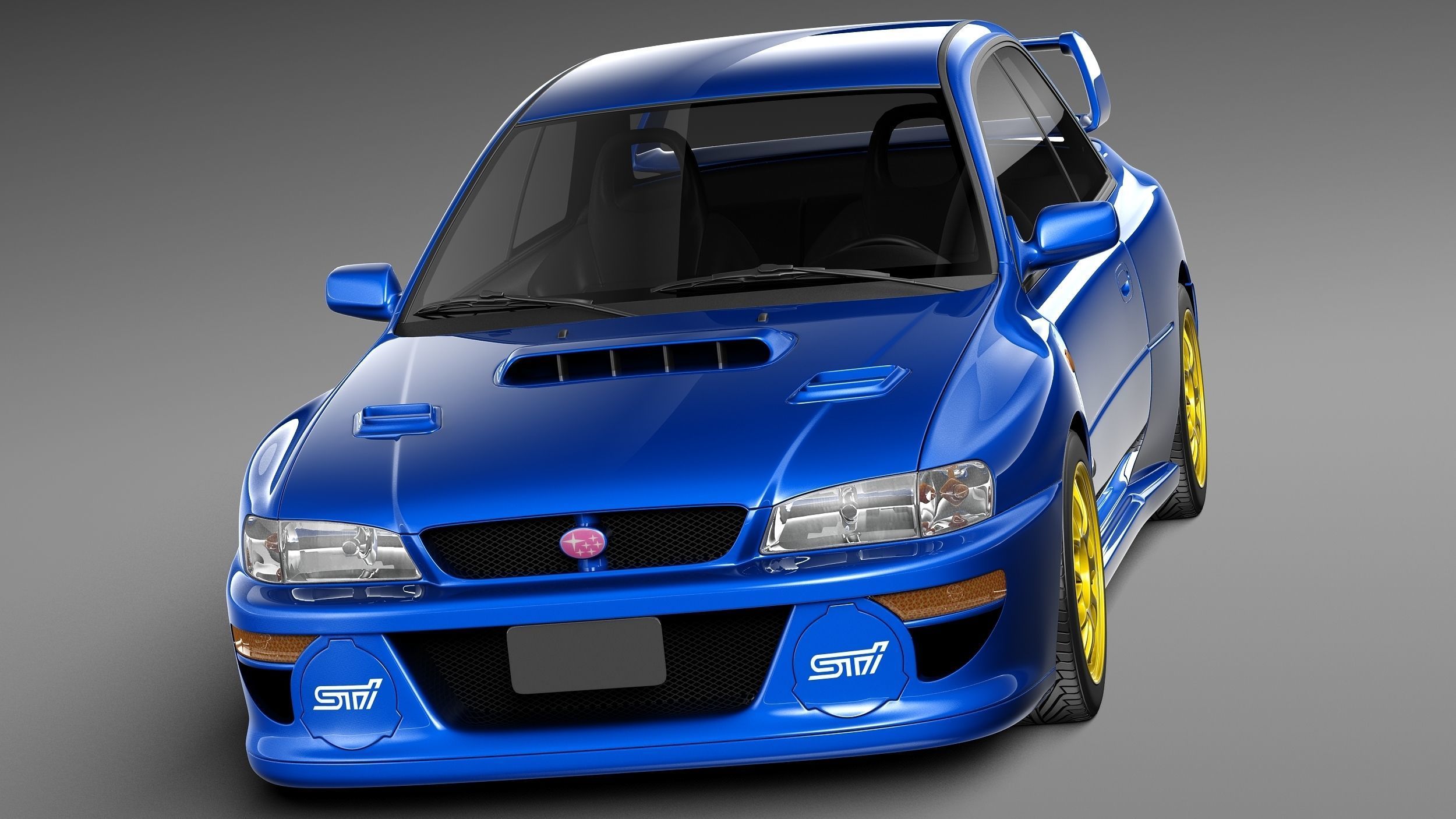 Subaru Impreza STi 22b 1993-2000 3D model_1