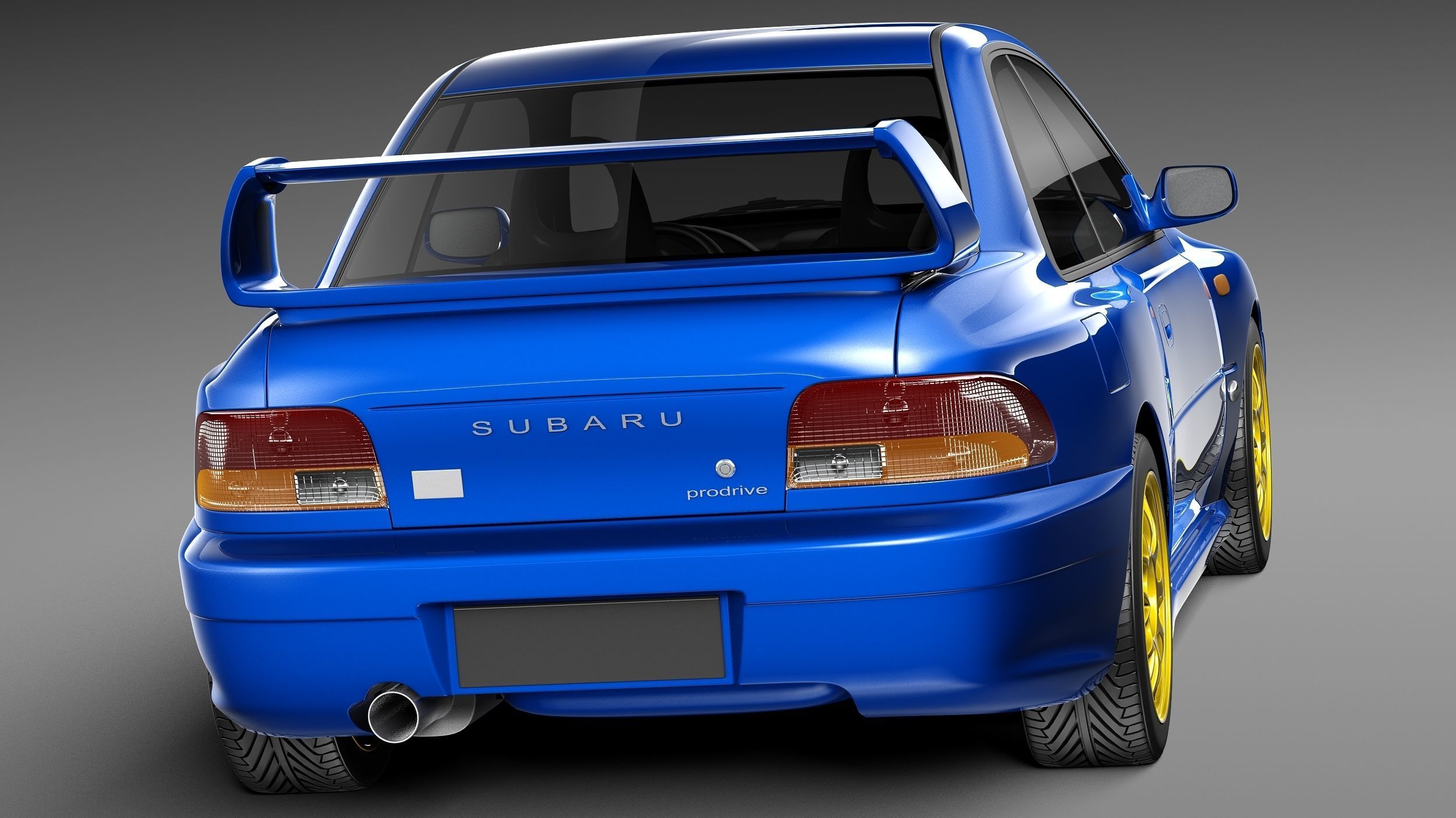 Subaru Impreza STi 22b 1993-2000 3D model_5