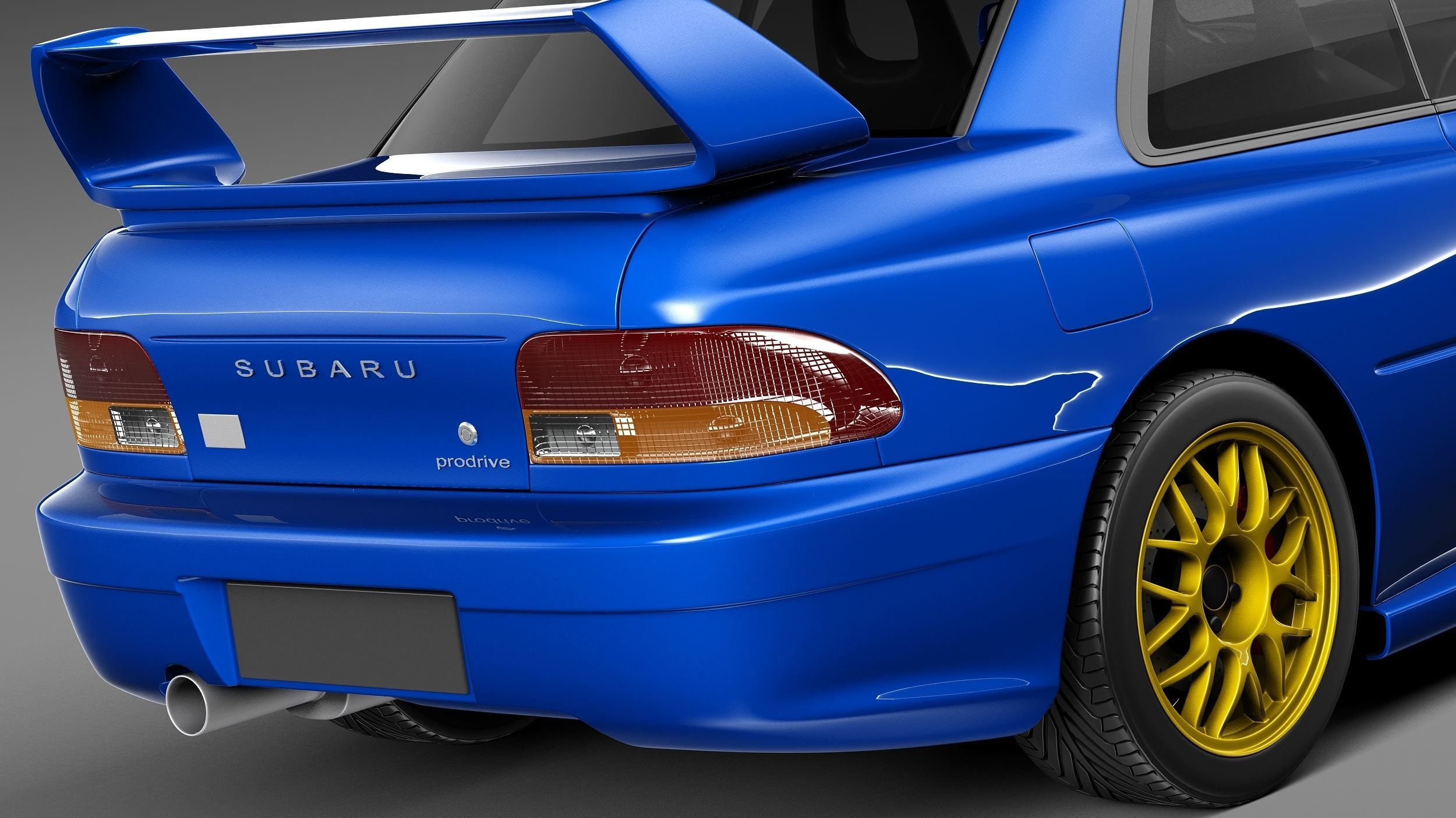 Subaru Impreza STi 22b 1993-2000 3D model_3
