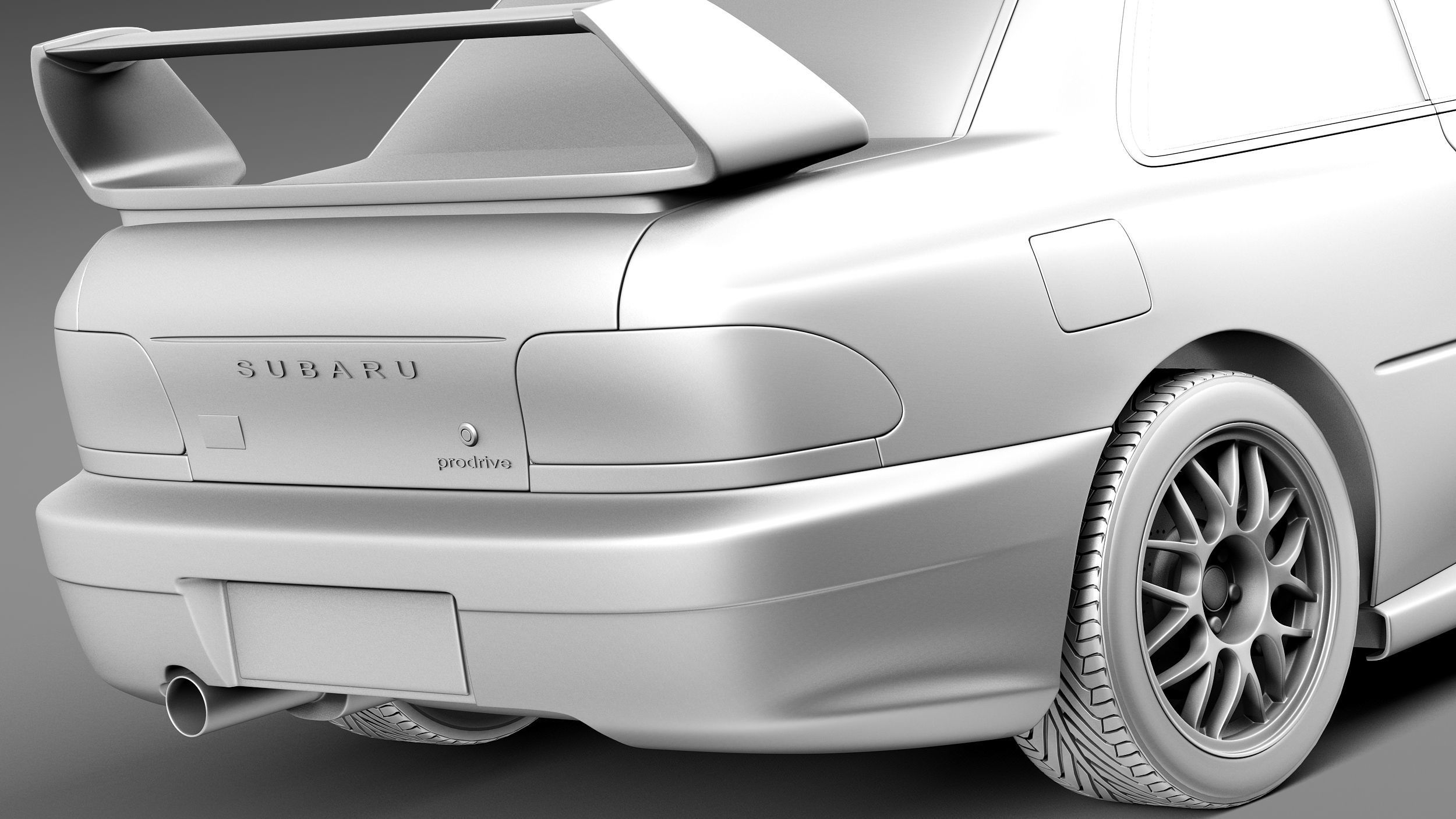Subaru Impreza STi 22b 1993-2000 3D model_11