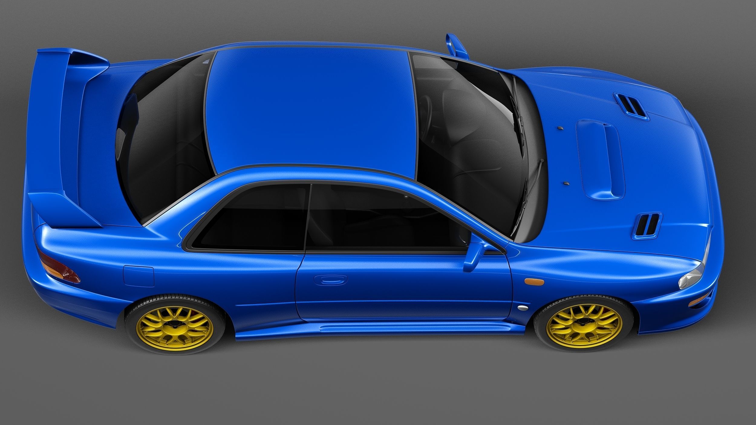 Subaru Impreza STi 22b 1993-2000 3D model_7