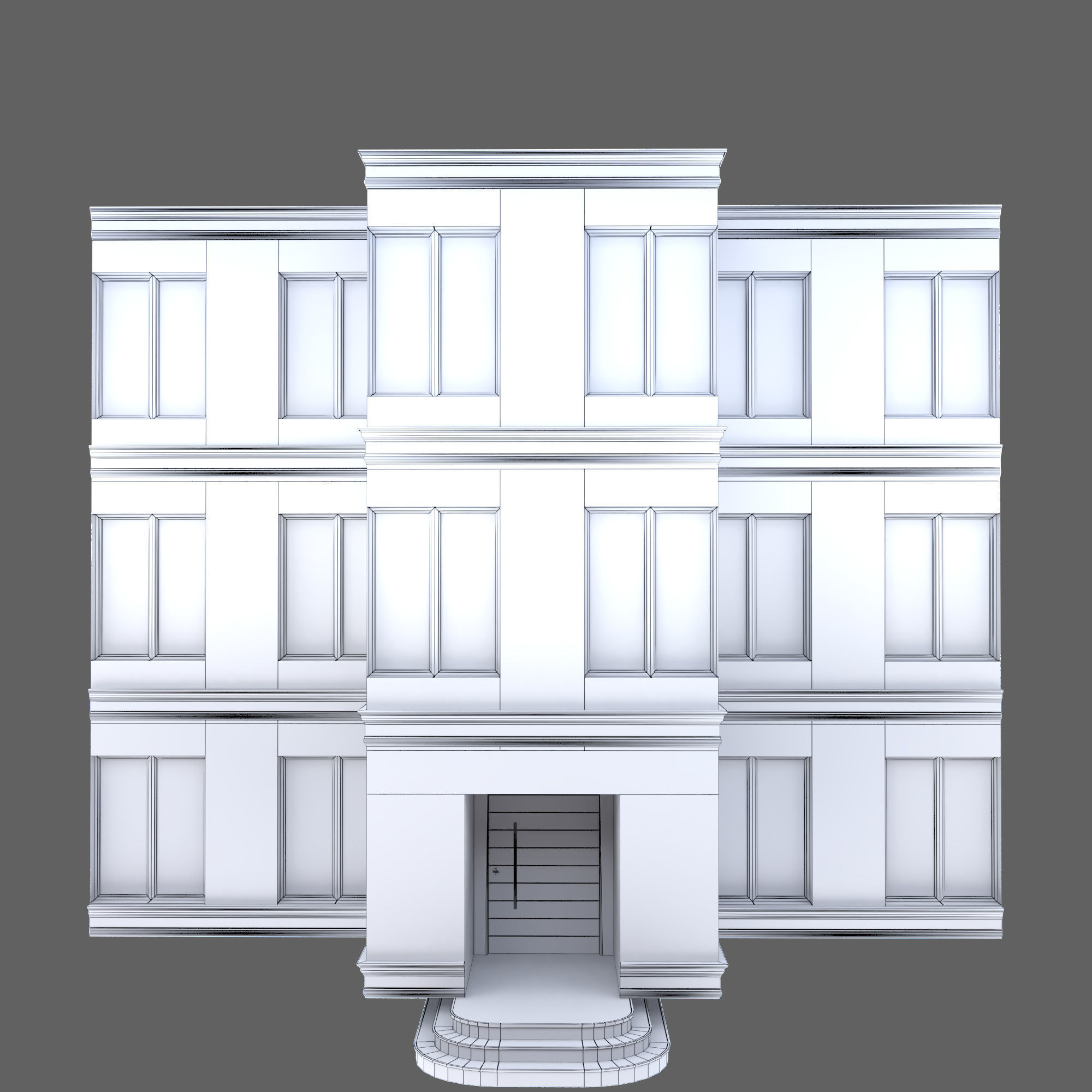Building brick 3D model_3