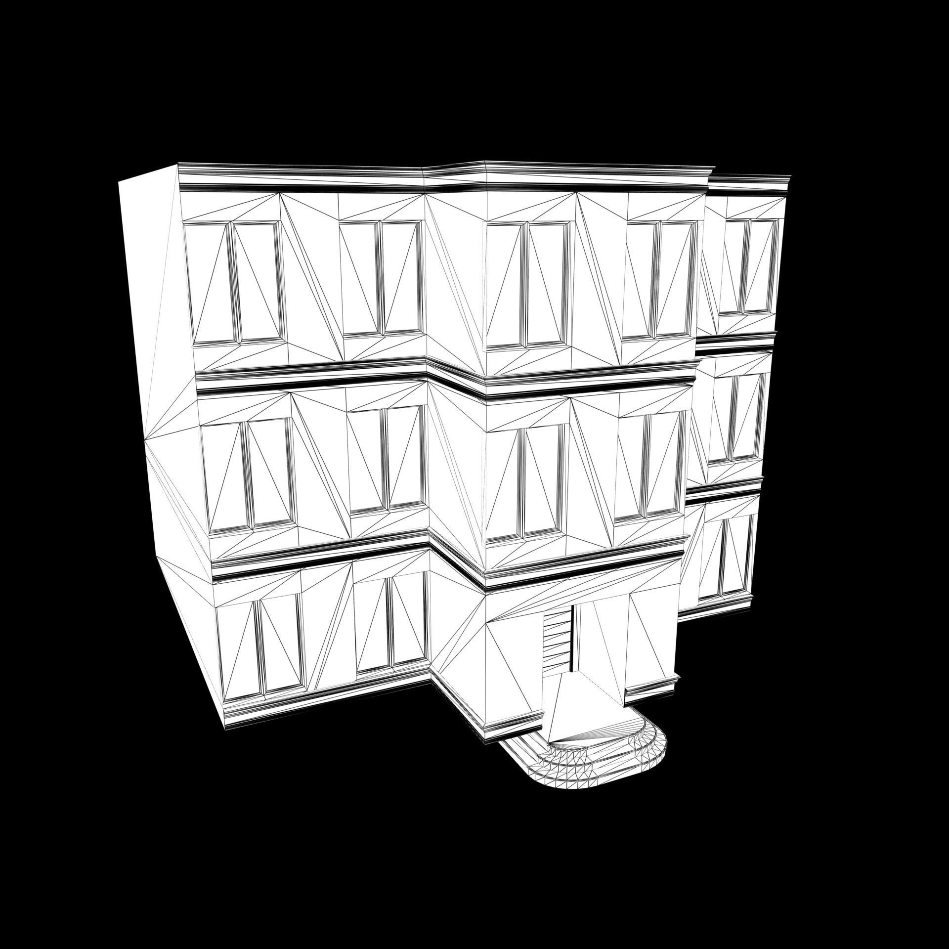 Building brick 3D model_4