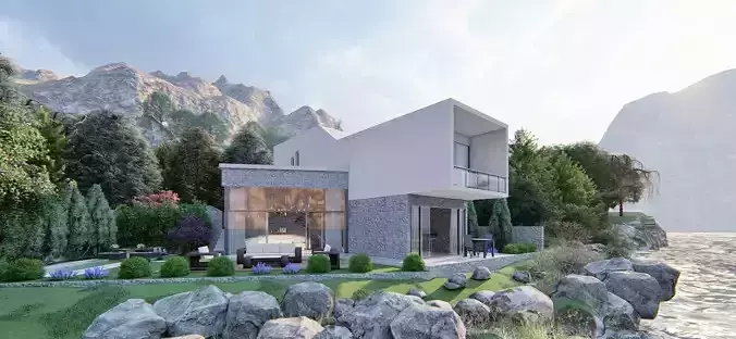 Weekend -Villa -House Model -Exterior and interior Render