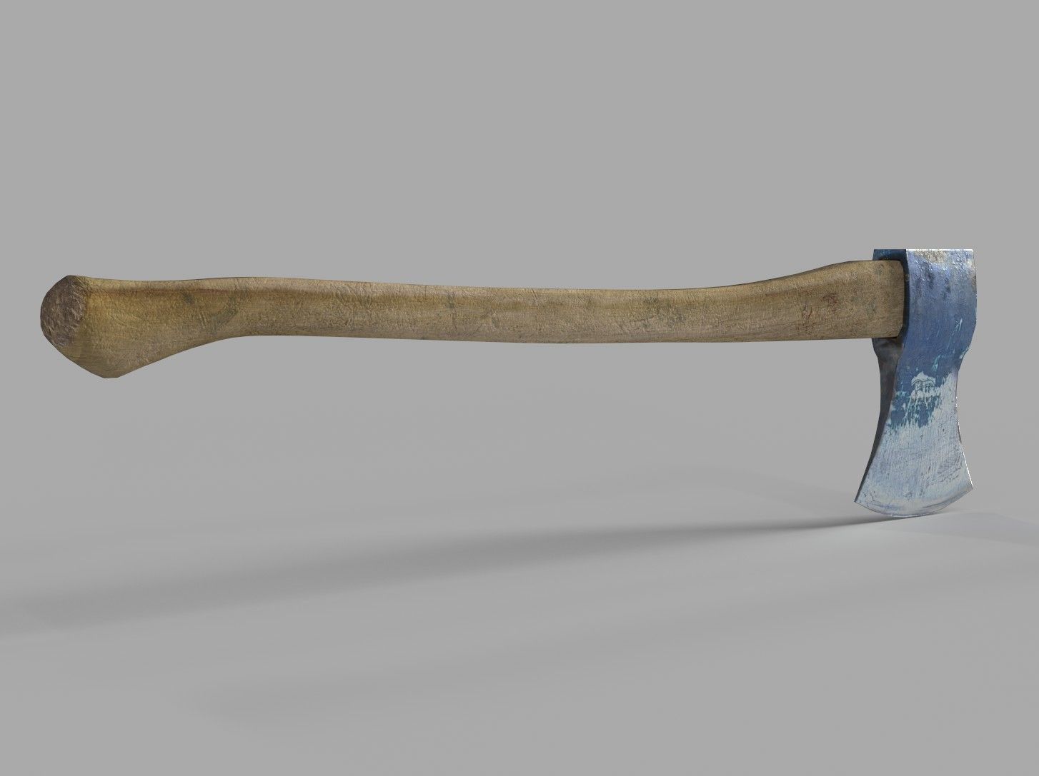 Realistic Ax worn-out Low-poly 3D model_6