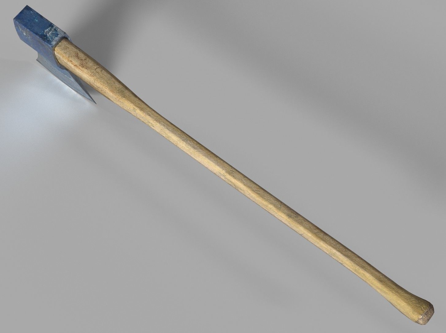 Realistic Ax worn-out Low-poly 3D model_4