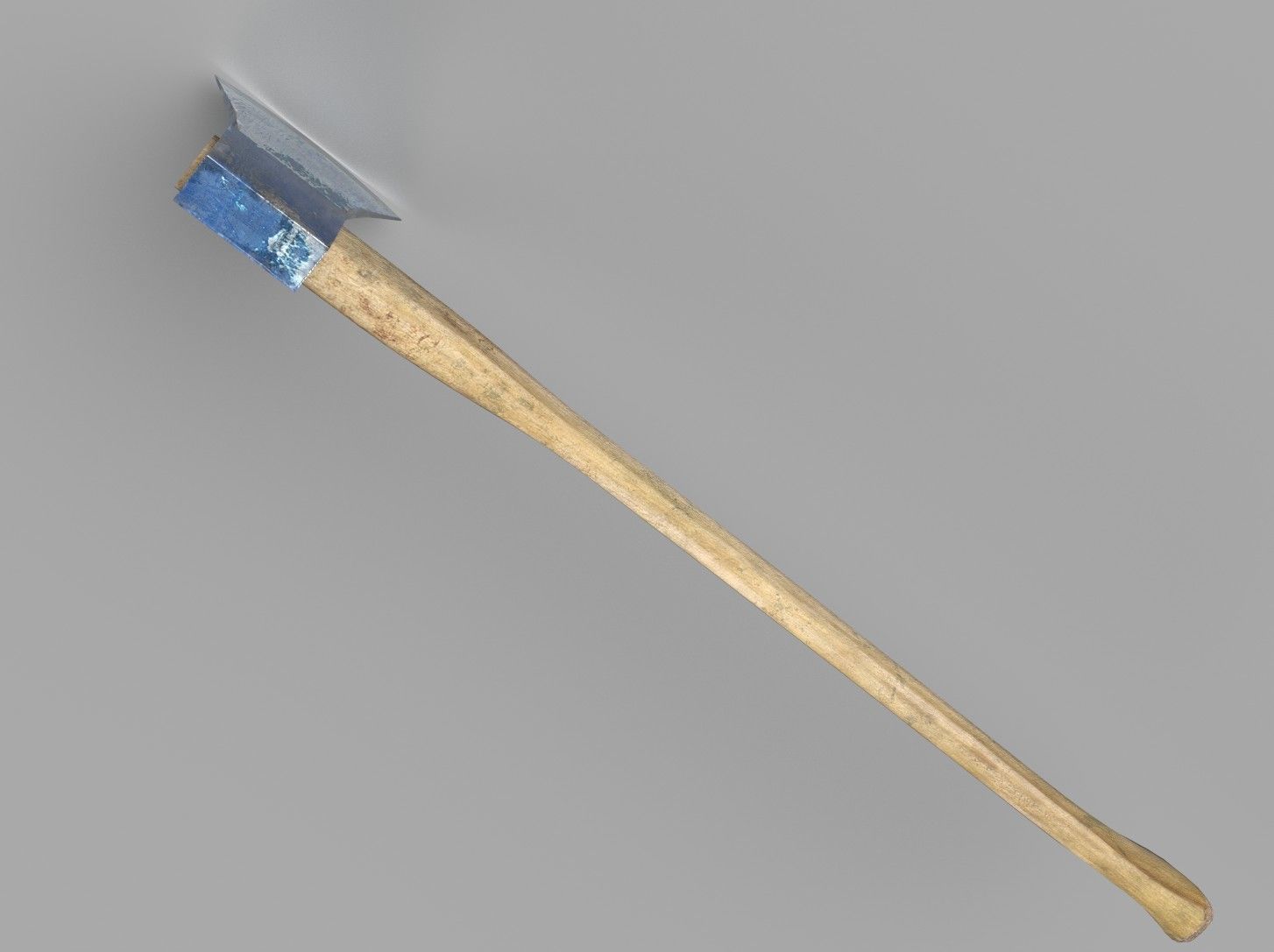 Realistic Ax worn-out Low-poly 3D model_8