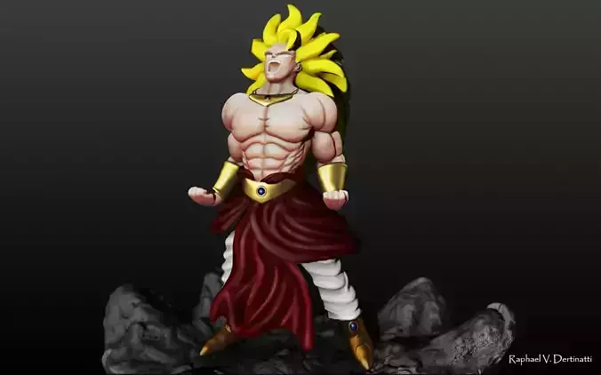 Brolly Goku Super Saiyajin 3D model