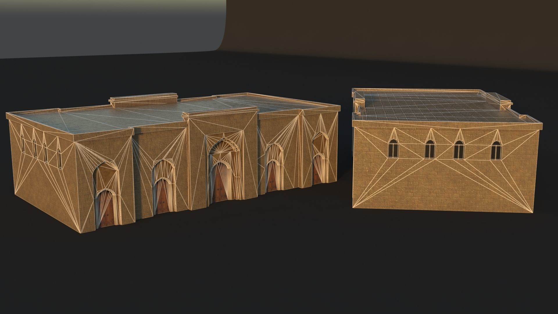 36 Mardin Old Houses Set Buildings 3D model Low-poly 3D model_49