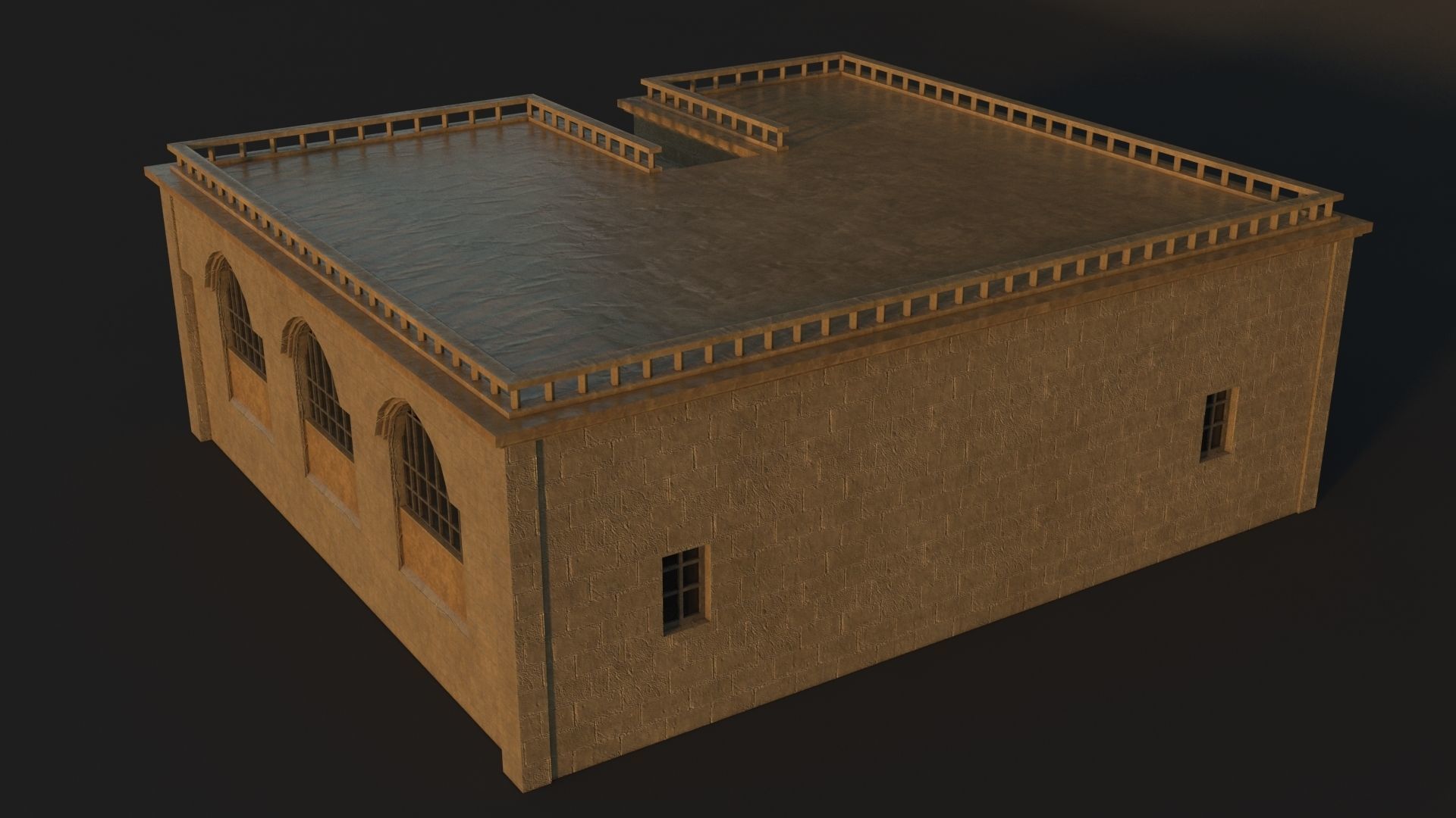 36 Mardin Old Houses Set Buildings 3D model Low-poly 3D model_72