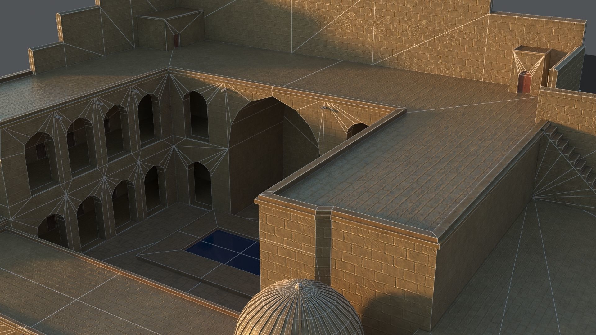 36 Mardin Old Houses Set Buildings 3D model Low-poly 3D model_112