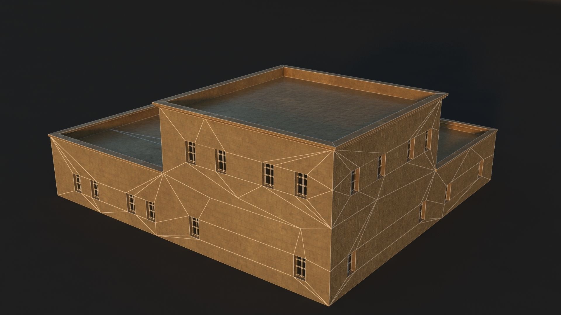 36 Mardin Old Houses Set Buildings 3D model Low-poly 3D model_79