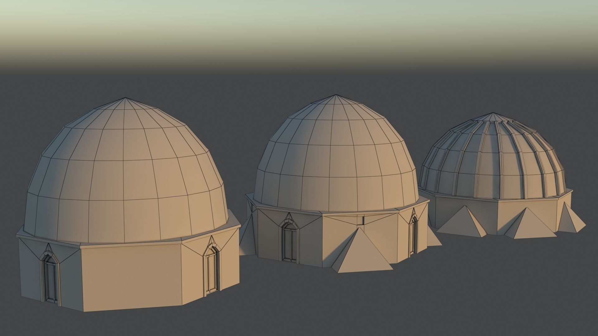 36 Mardin Old Houses Set Buildings 3D model Low-poly 3D model_147