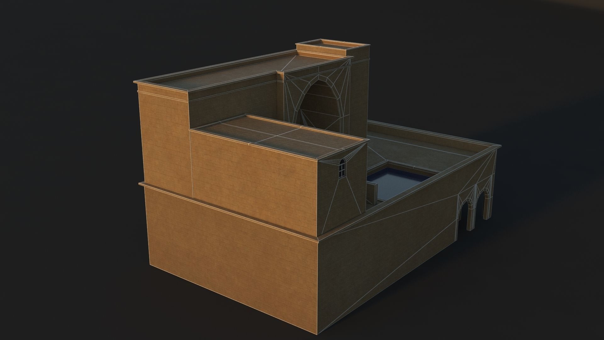 36 Mardin Old Houses Set Buildings 3D model Low-poly 3D model_138