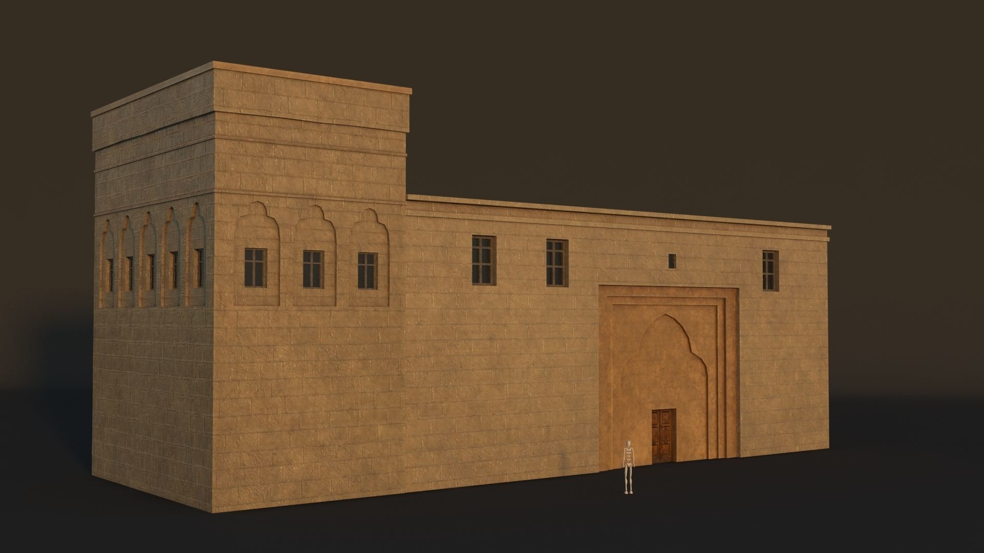 36 Mardin Old Houses Set Buildings 3D model Low-poly 3D model_63