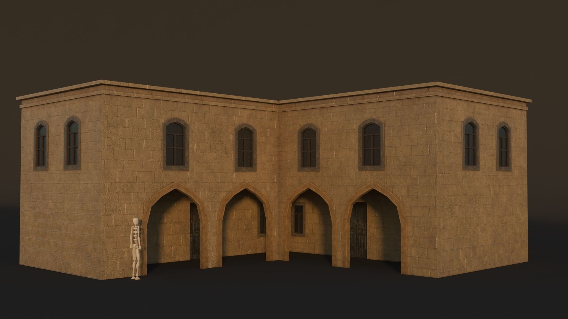 36 Mardin Old Houses Set Buildings 3D model Low-poly 3D model_28