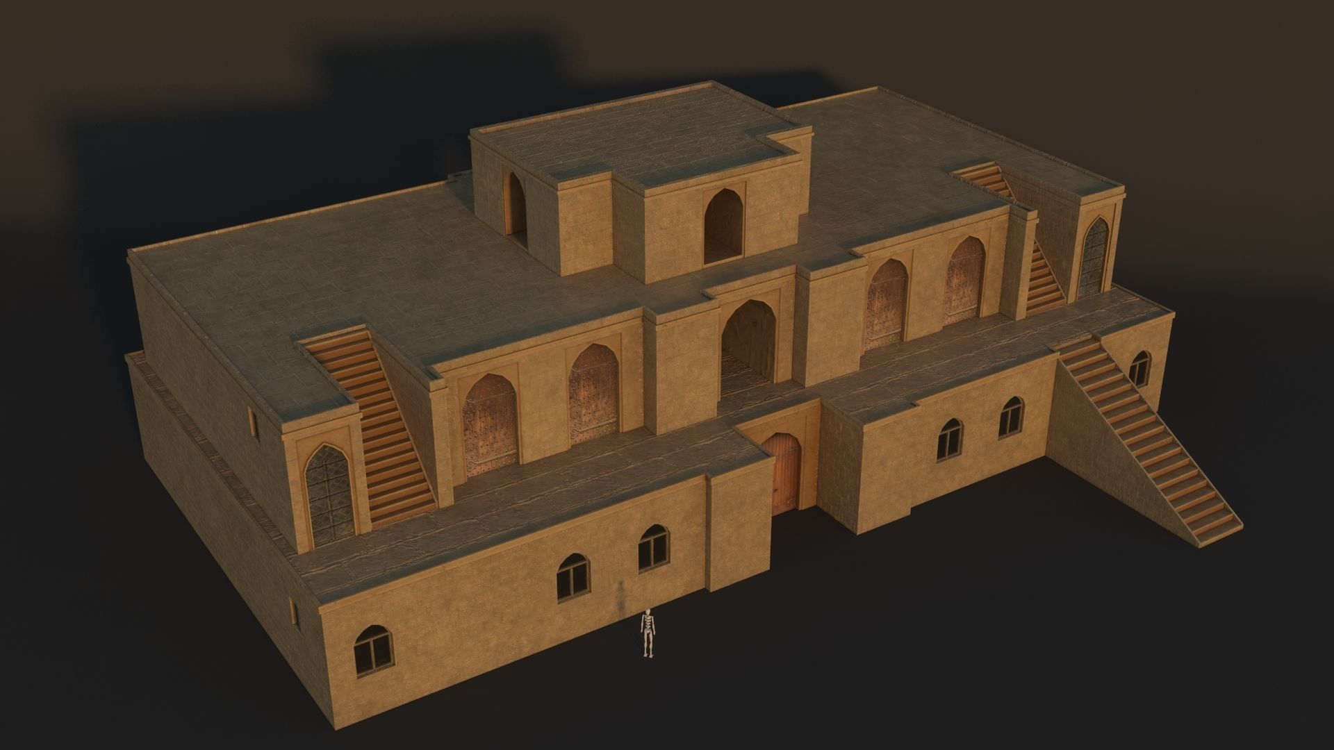 36 Mardin Old Houses Set Buildings 3D model Low-poly 3D model_52