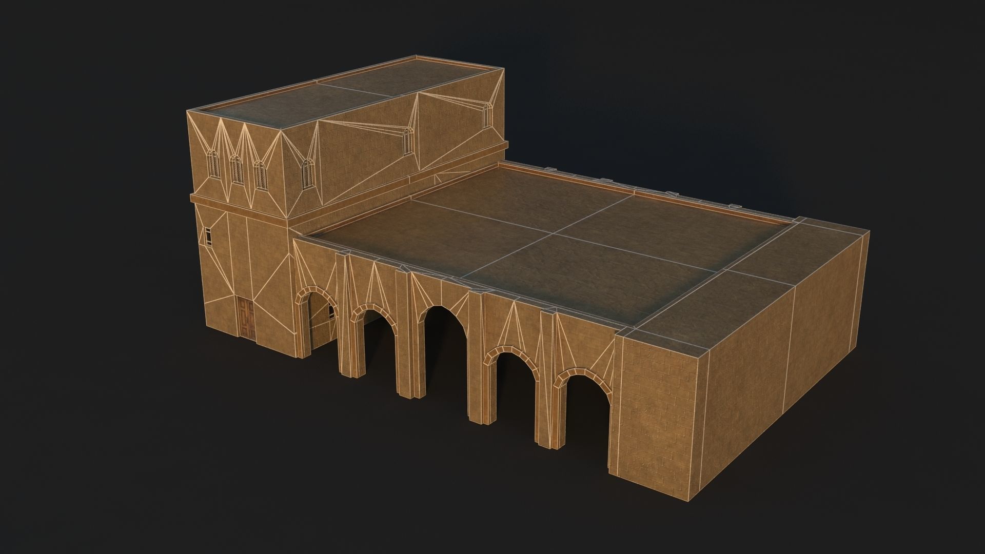 36 Mardin Old Houses Set Buildings 3D model Low-poly 3D model_98