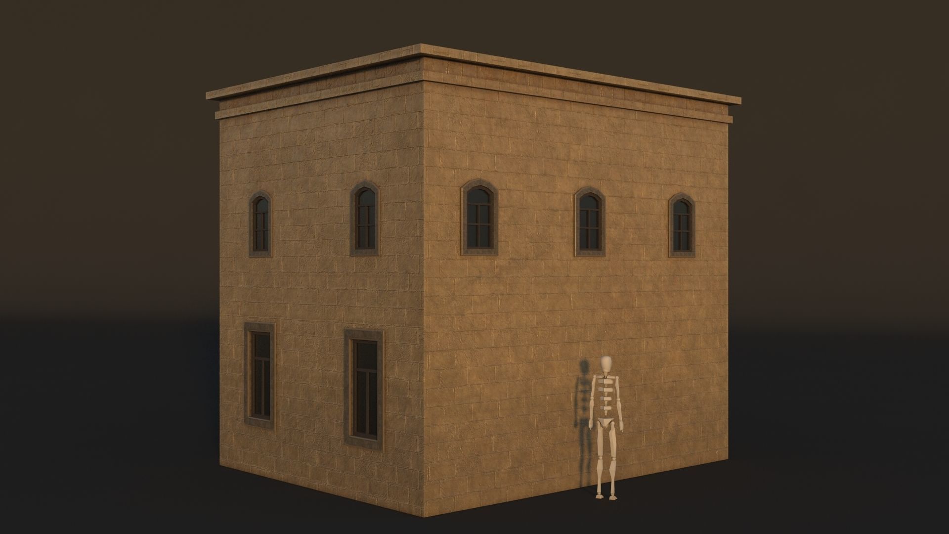 36 Mardin Old Houses Set Buildings 3D model Low-poly 3D model_20