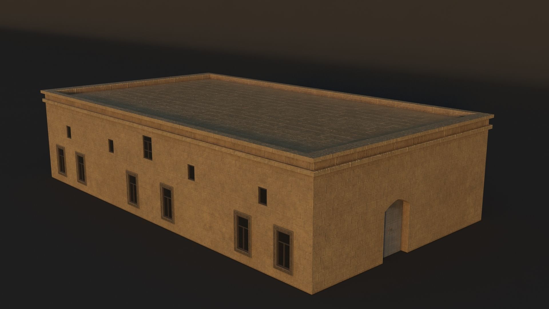 36 Mardin Old Houses Set Buildings 3D model Low-poly 3D model_4