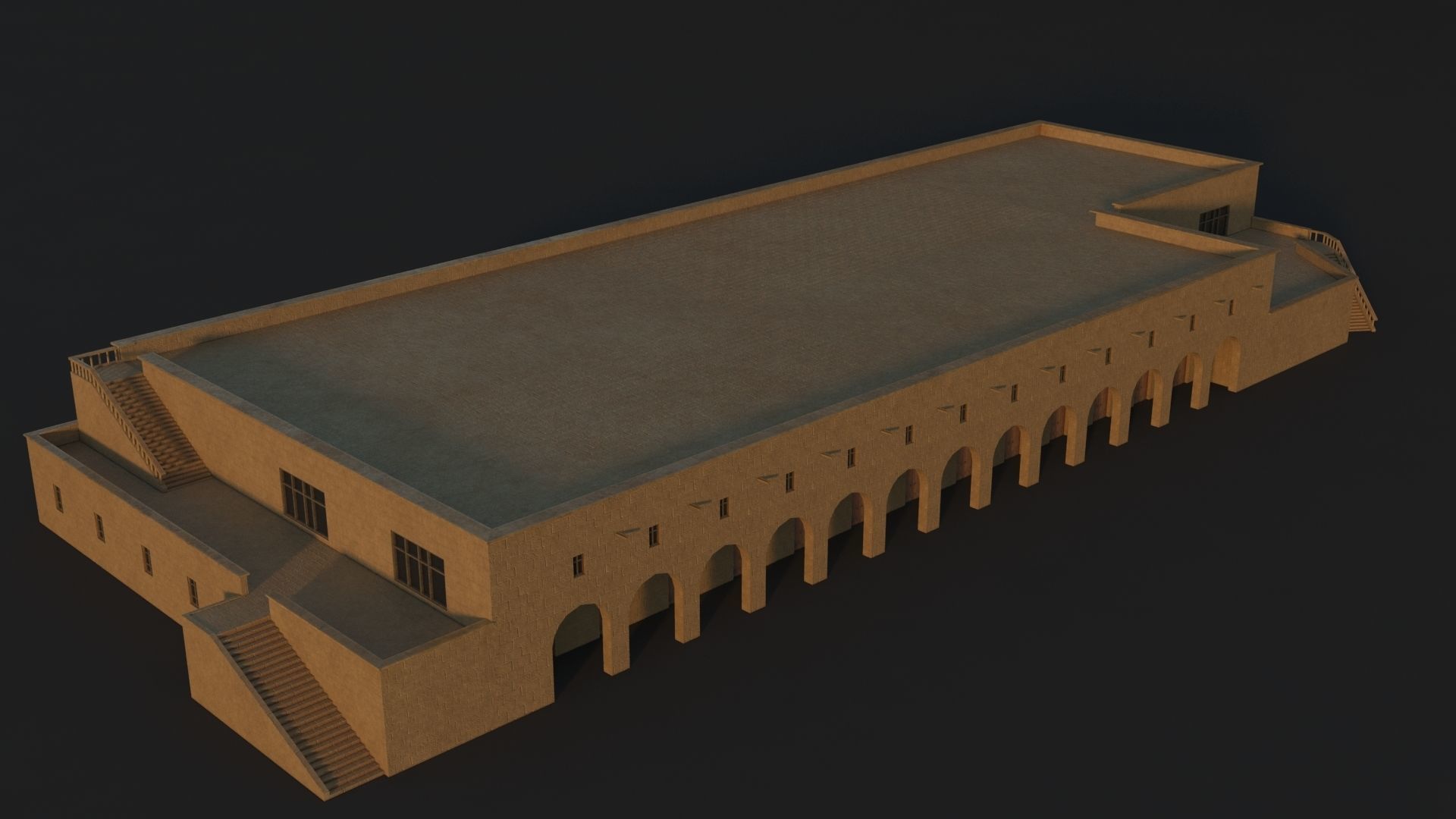 36 Mardin Old Houses Set Buildings 3D model Low-poly 3D model_142