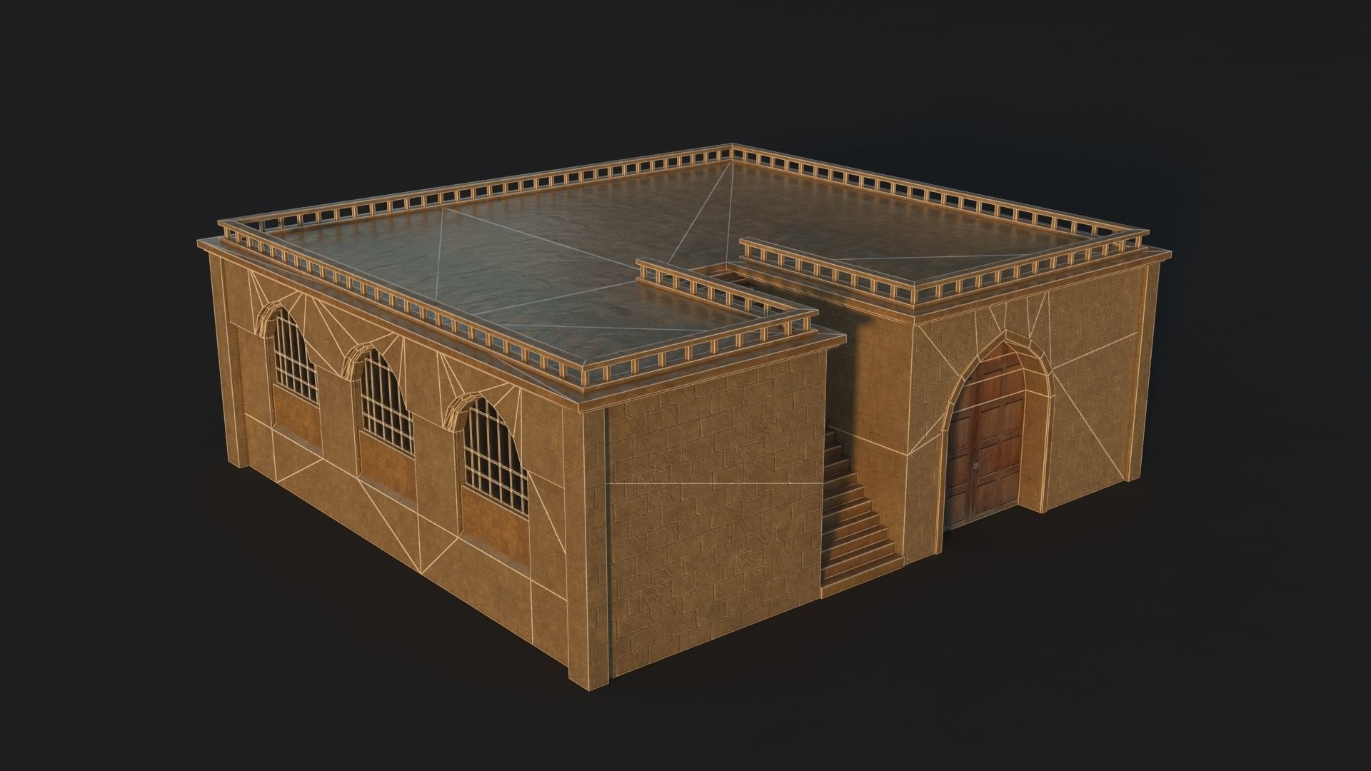36 Mardin Old Houses Set Buildings 3D model Low-poly 3D model_71