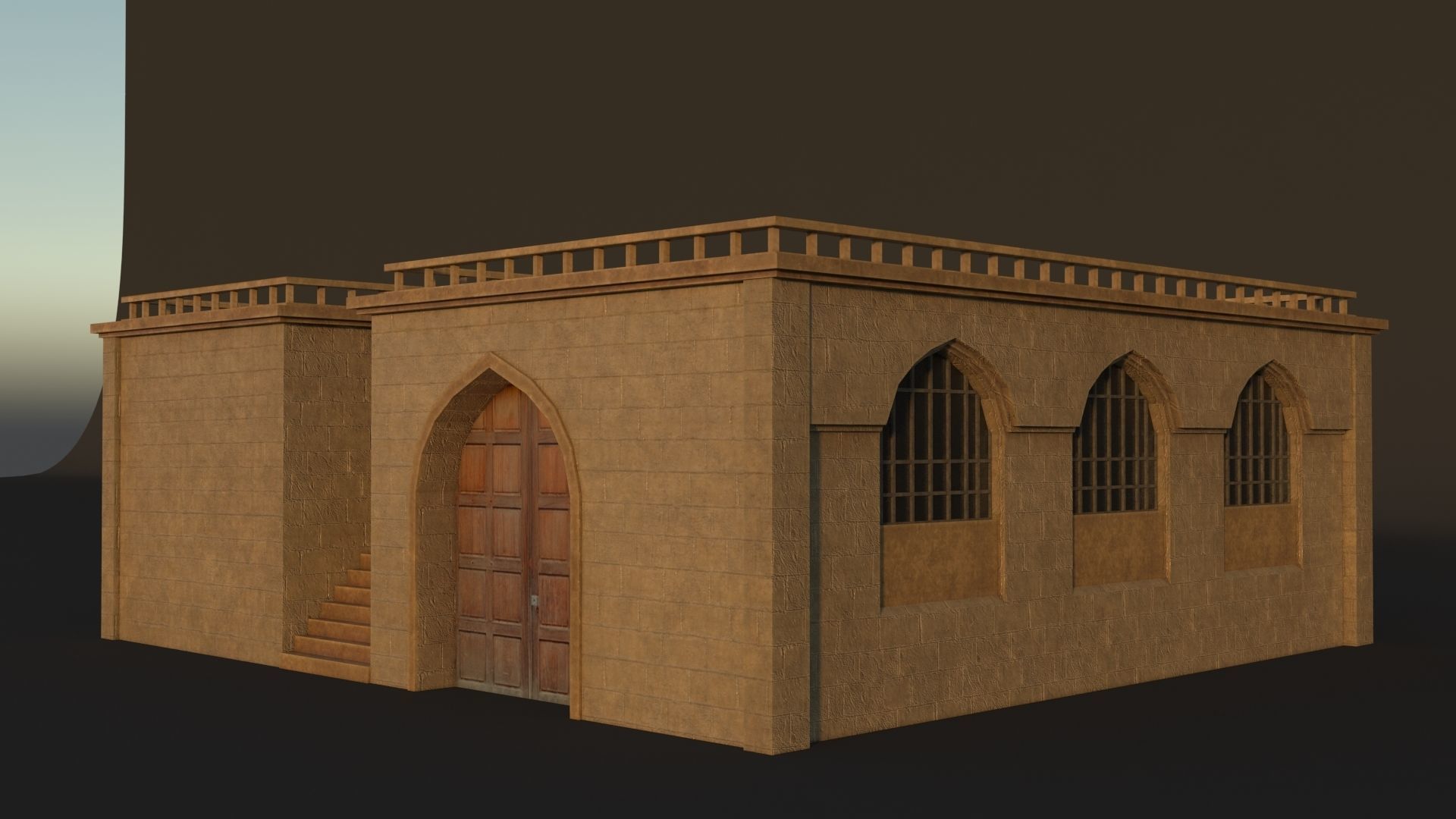 36 Mardin Old Houses Set Buildings 3D model Low-poly 3D model_73
