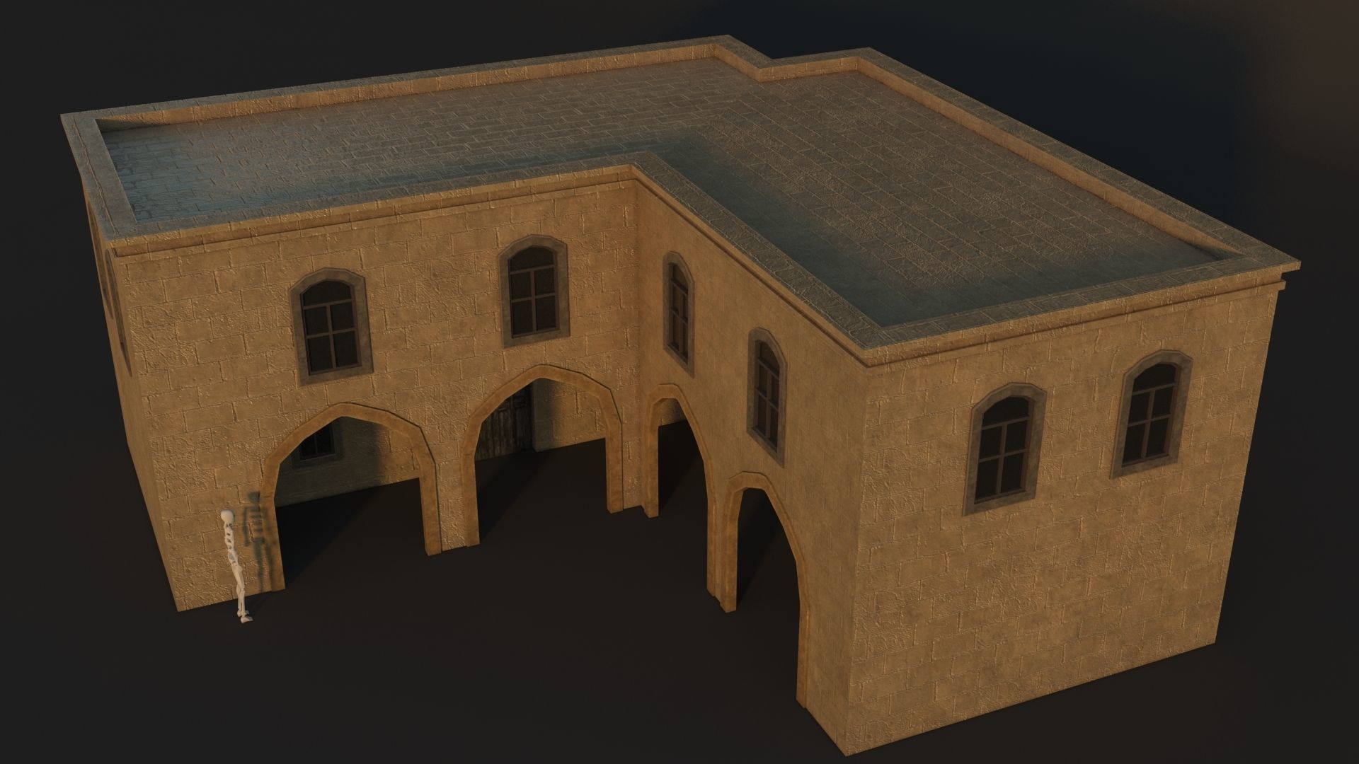 36 Mardin Old Houses Set Buildings 3D model Low-poly 3D model_31