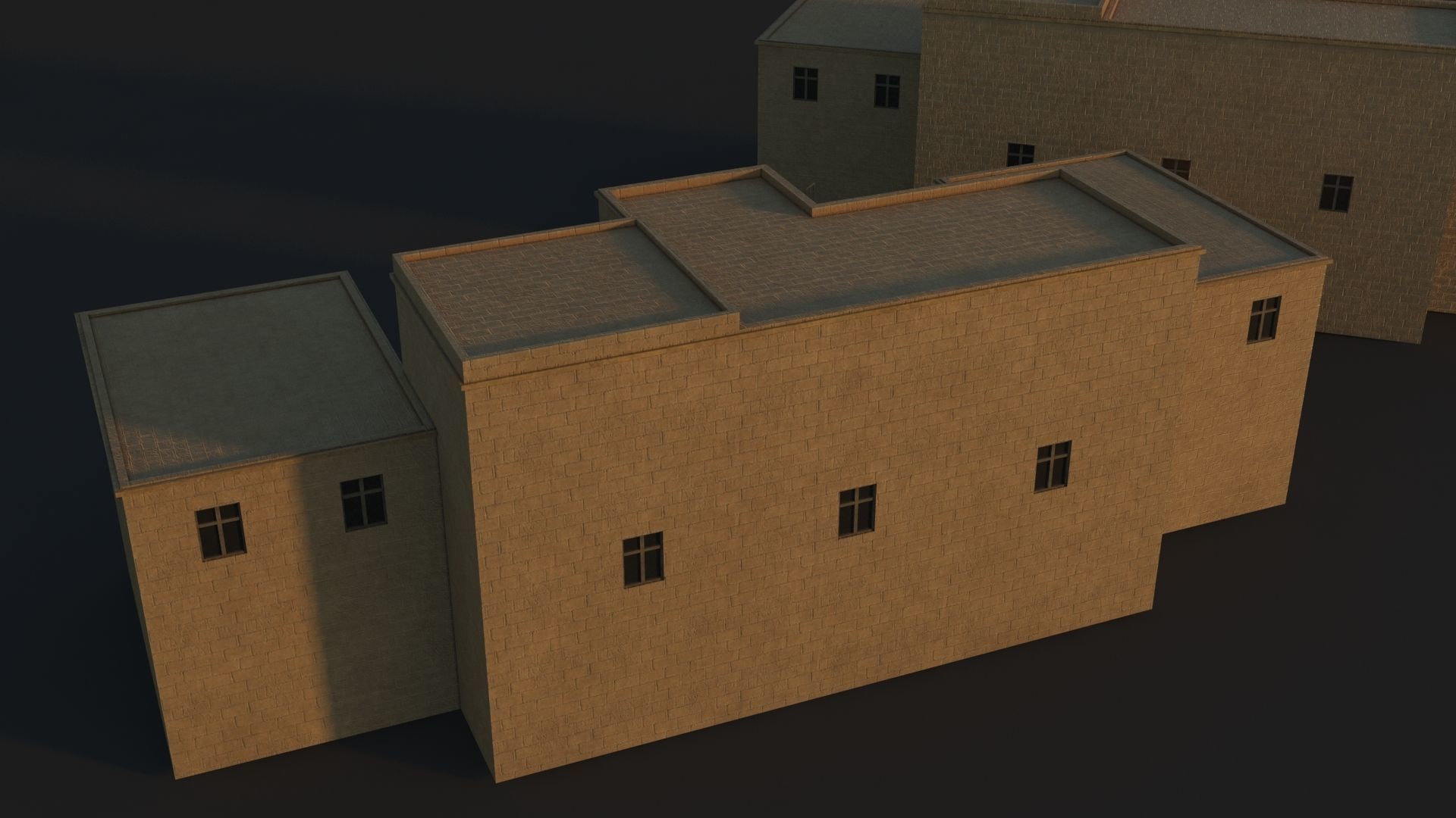 36 Mardin Old Houses Set Buildings 3D model Low-poly 3D model_135