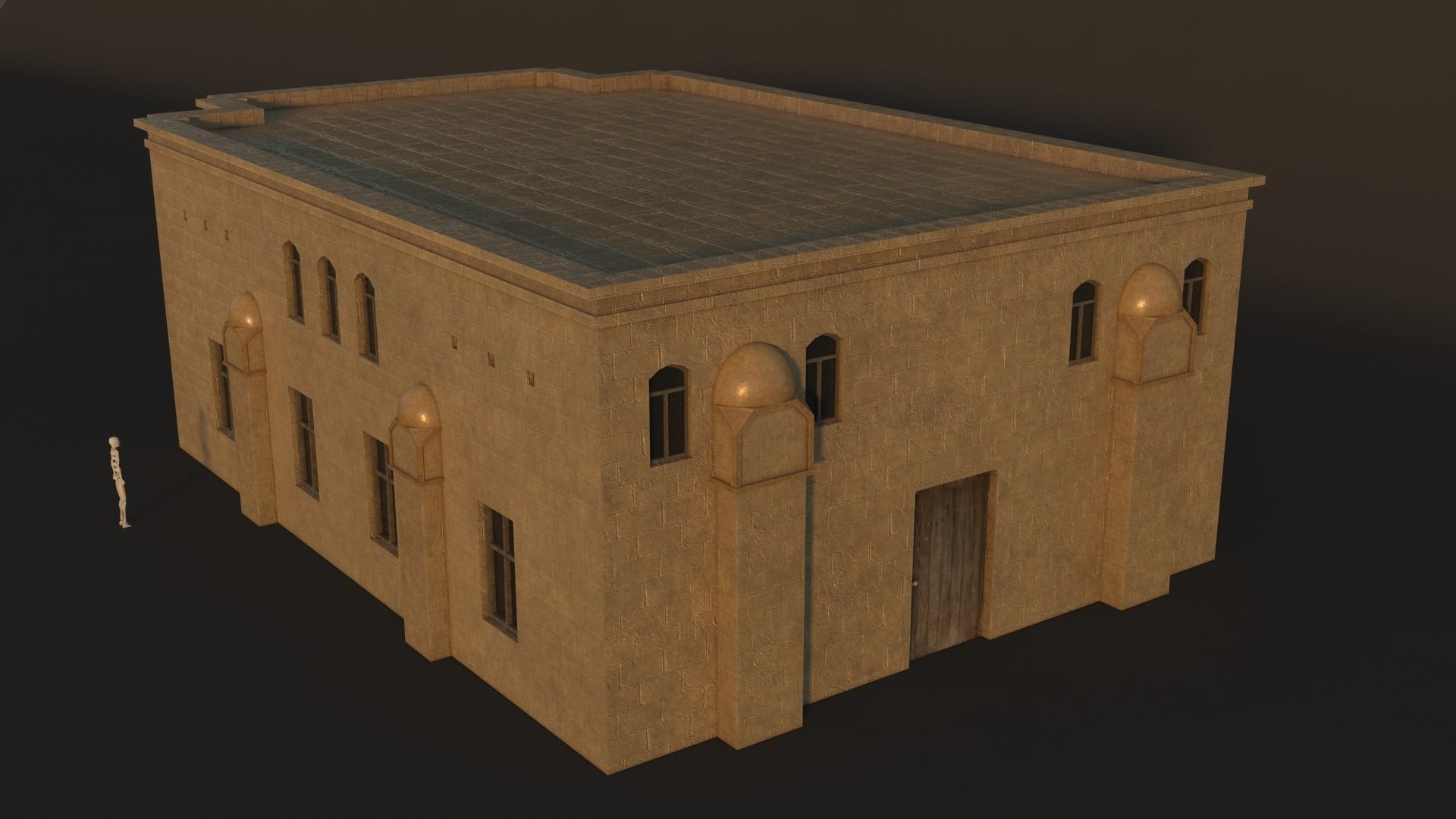36 Mardin Old Houses Set Buildings 3D model Low-poly 3D model_42